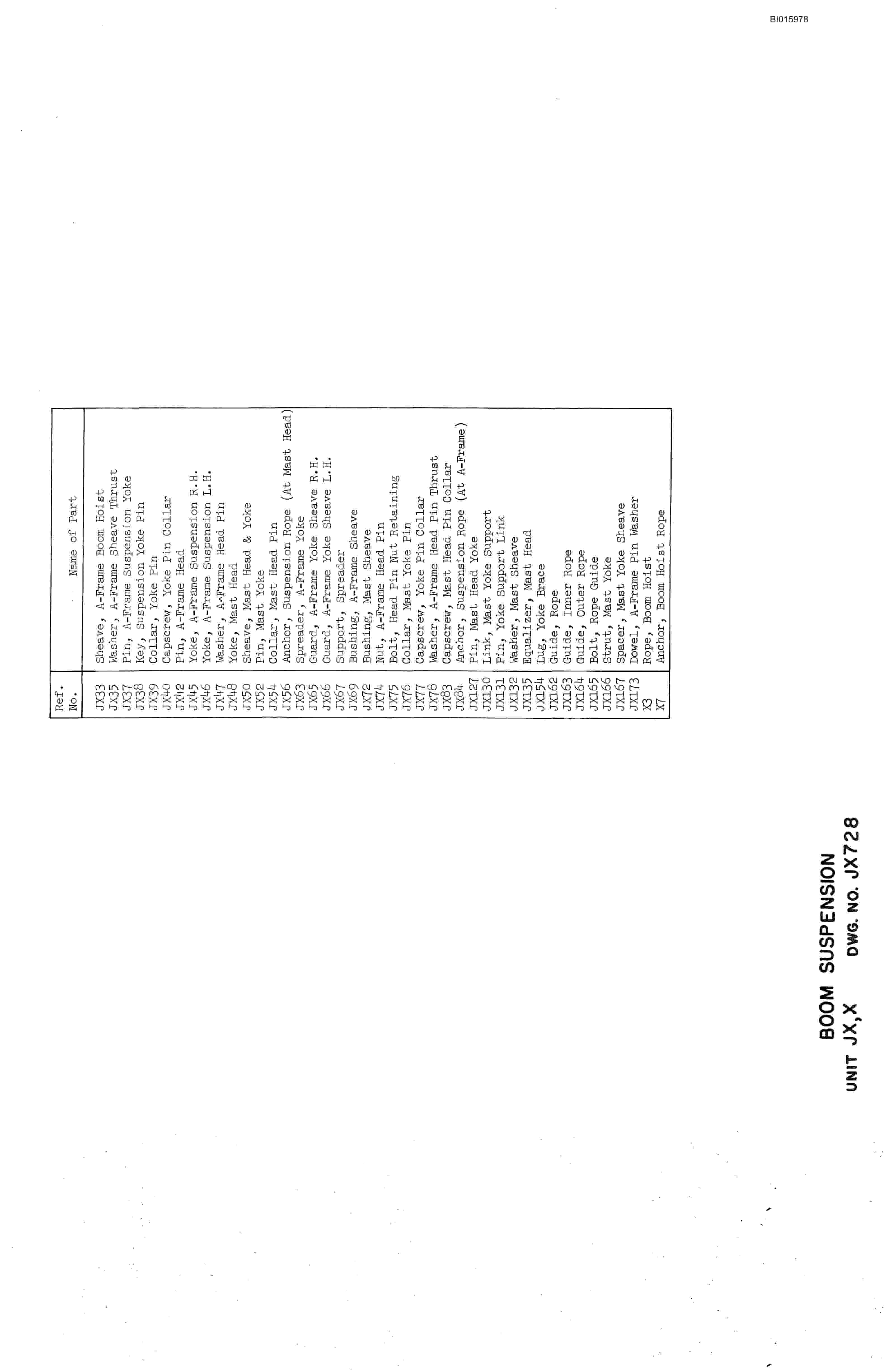 Bucyrus 1260-W Walking Dragline Parts Catalog BI015978-2