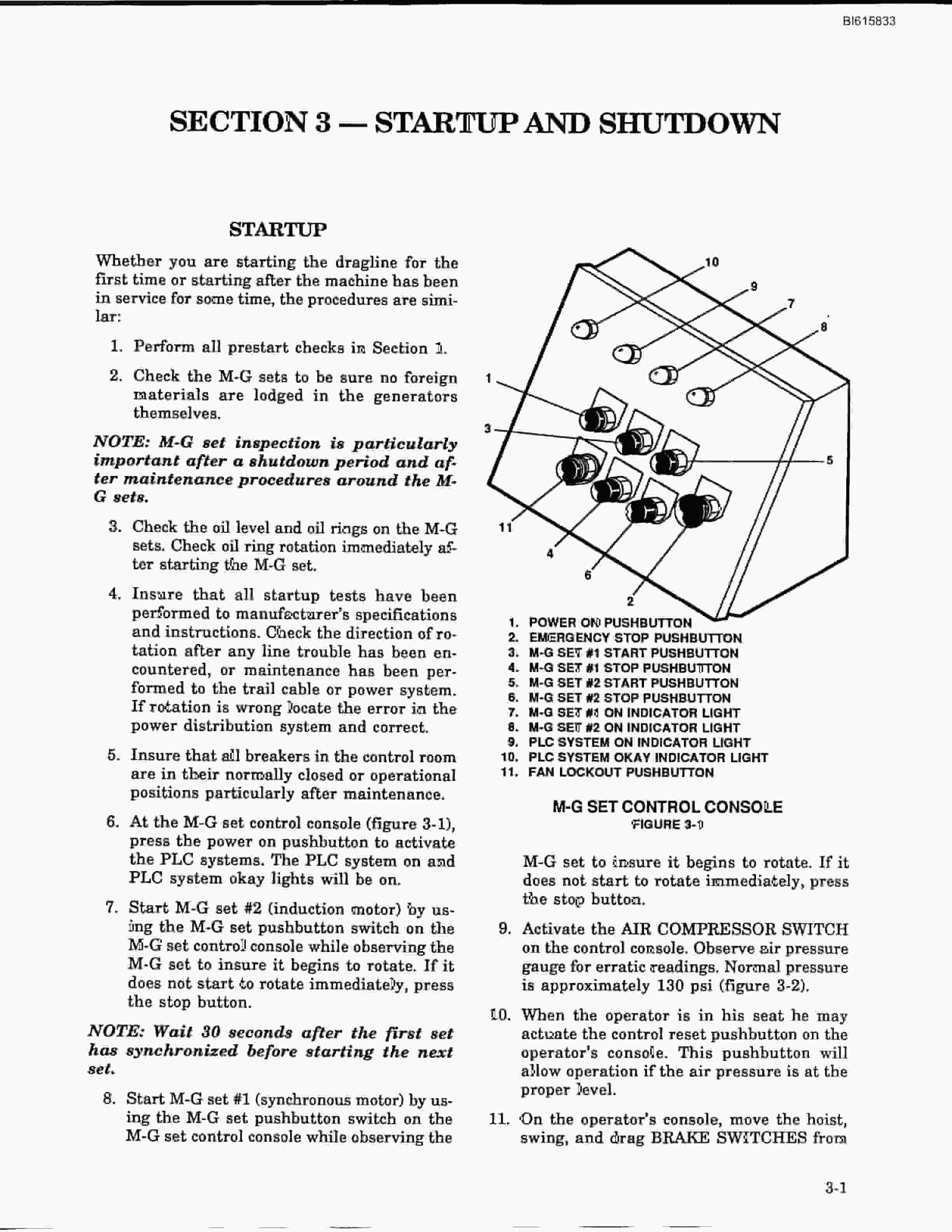 Bucyrus 1260-W Walking Dragline Technical Manual BI615833-3