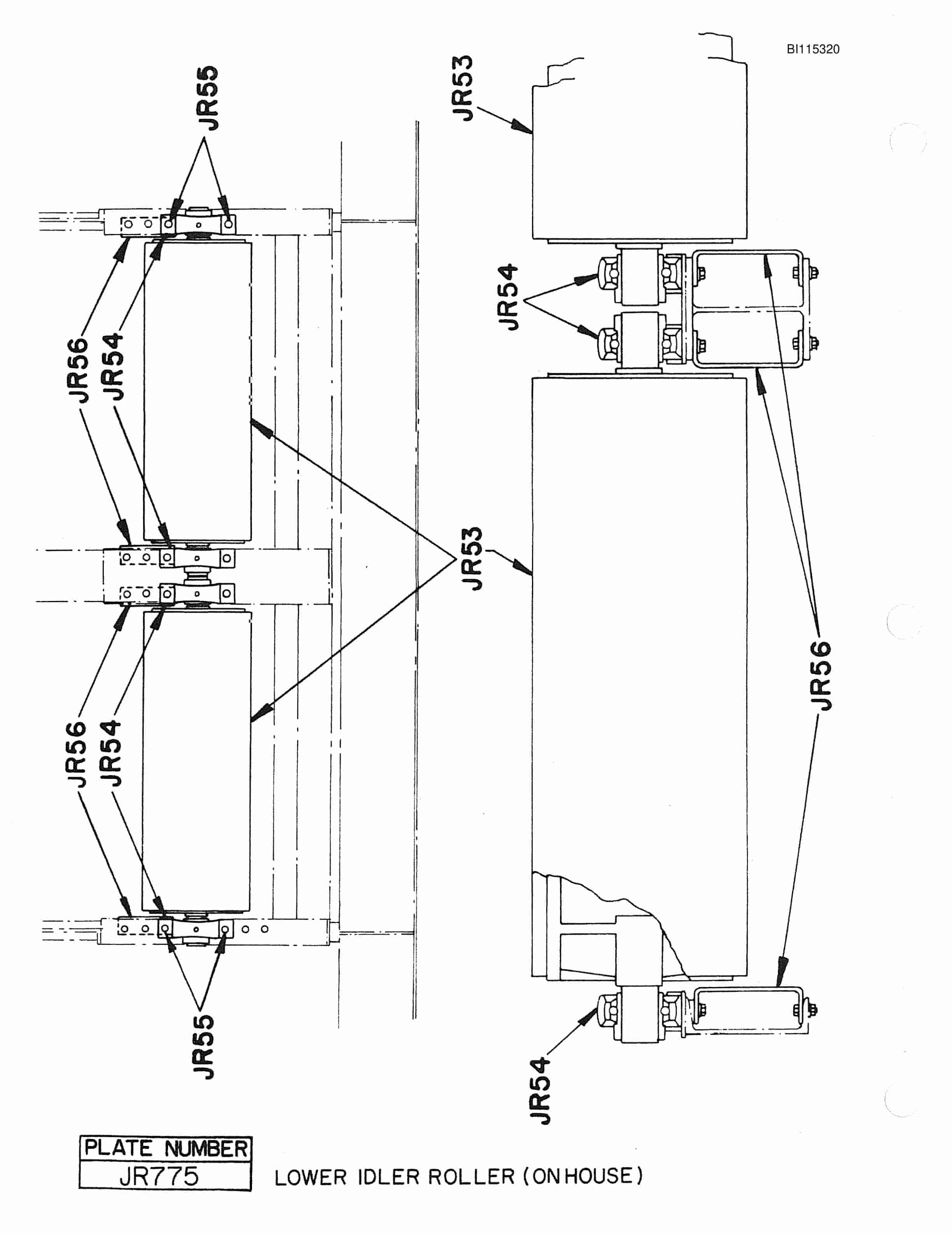Bucyrus 1260W Walking Dragline Parts Catalog BI115320-2