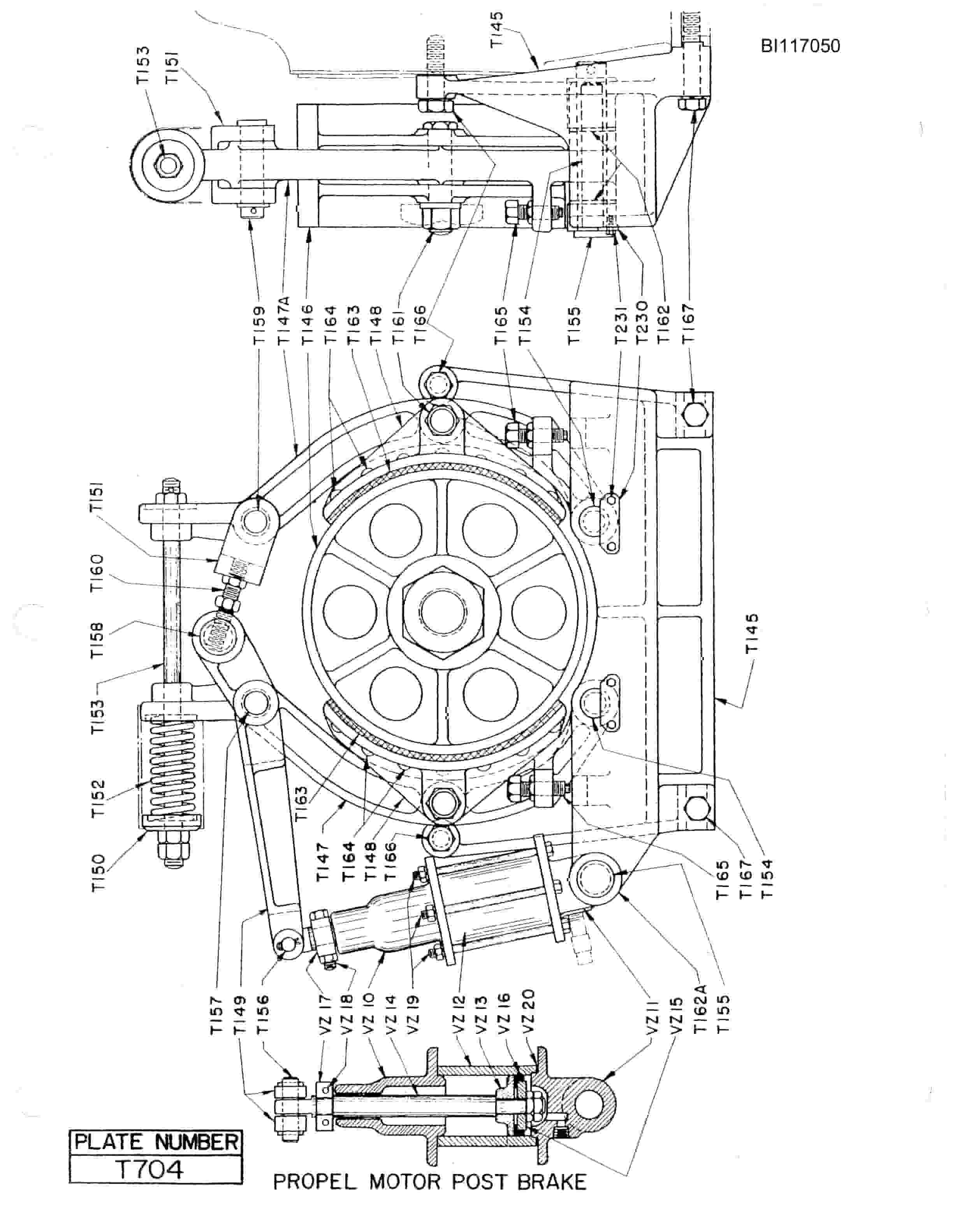 Bucyrus 1260W Walking Dragline Parts Manual BI117050-4