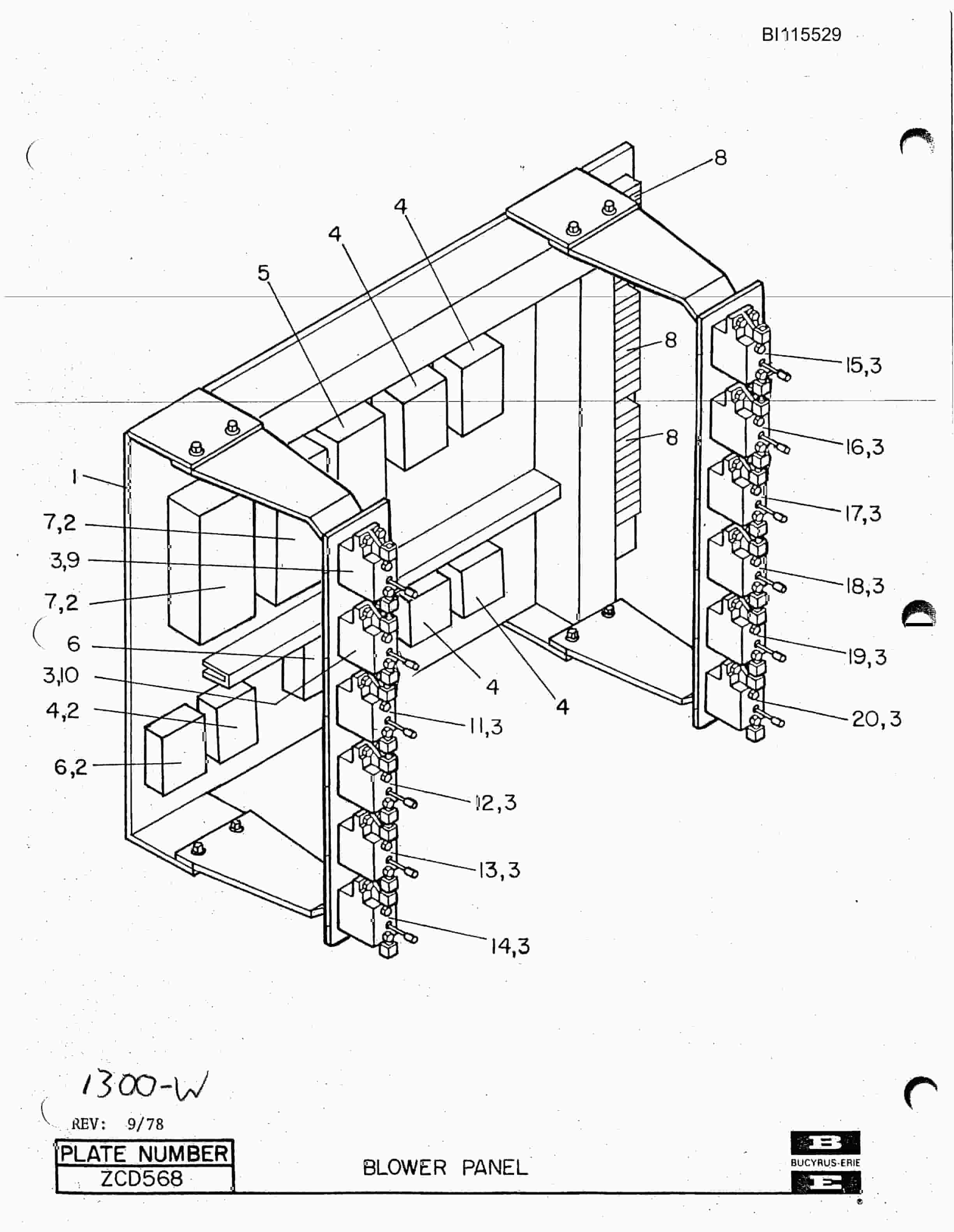 Bucyrus 1300-W Technical Manual BI115529-5