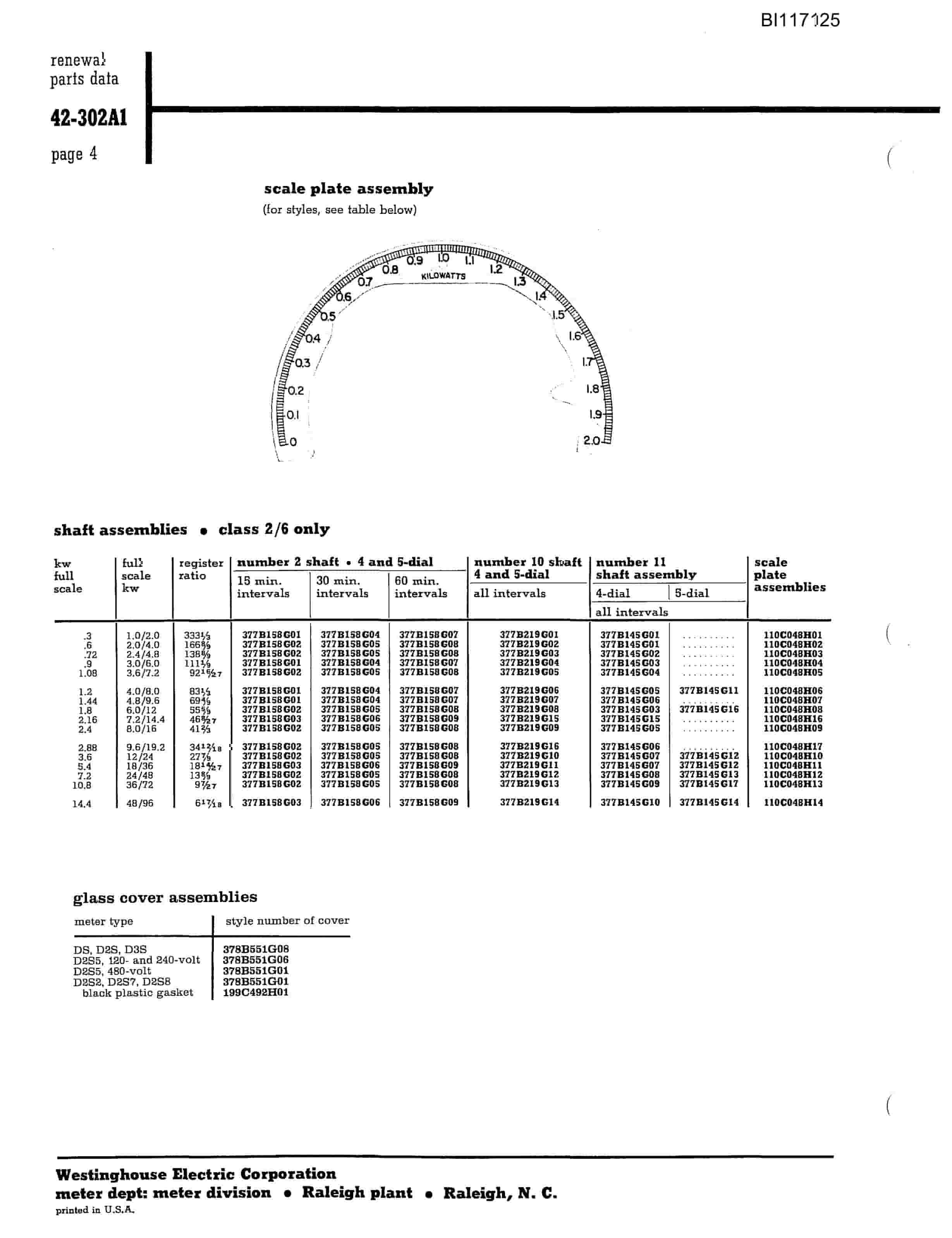 Bucyrus 1350-W Dragline Parts Catalog BI117125-3