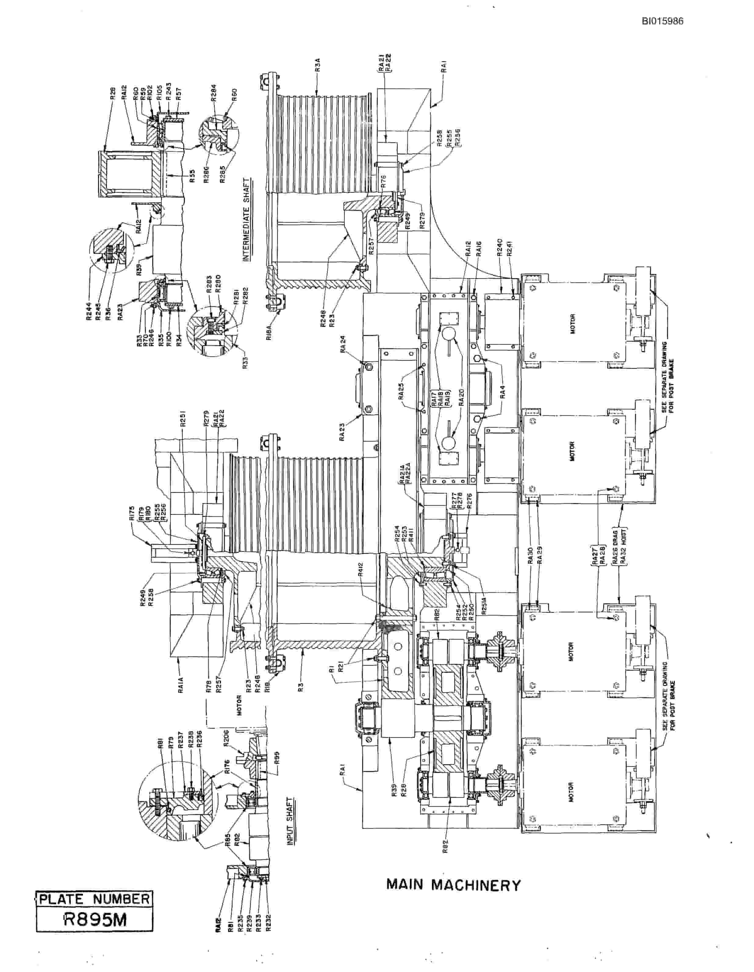 Bucyrus 1350-W Walking Dragline Parts Catalog BI015986-2
