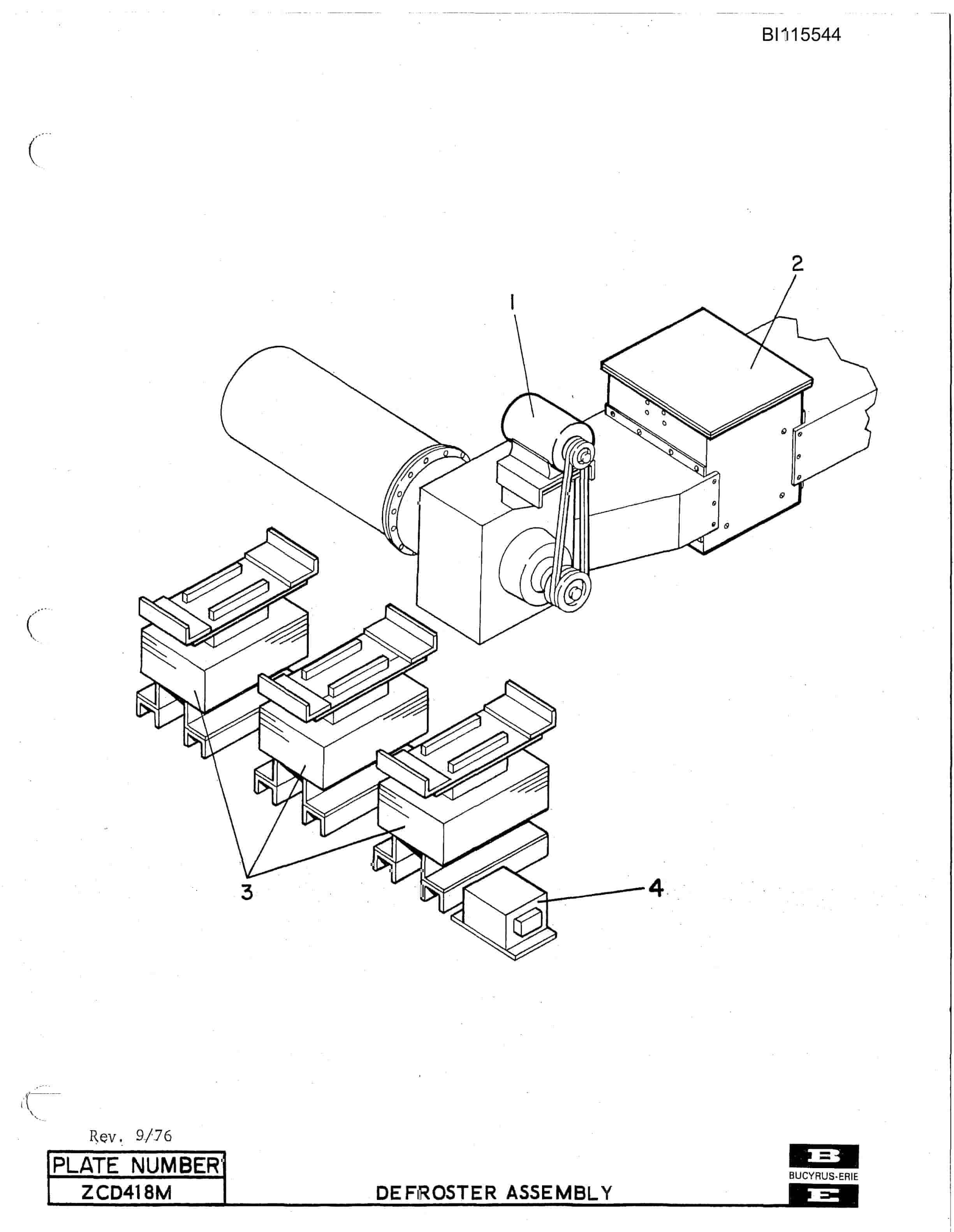 Bucyrus 1350W Walking Dragline Technical Manual BI115544-5