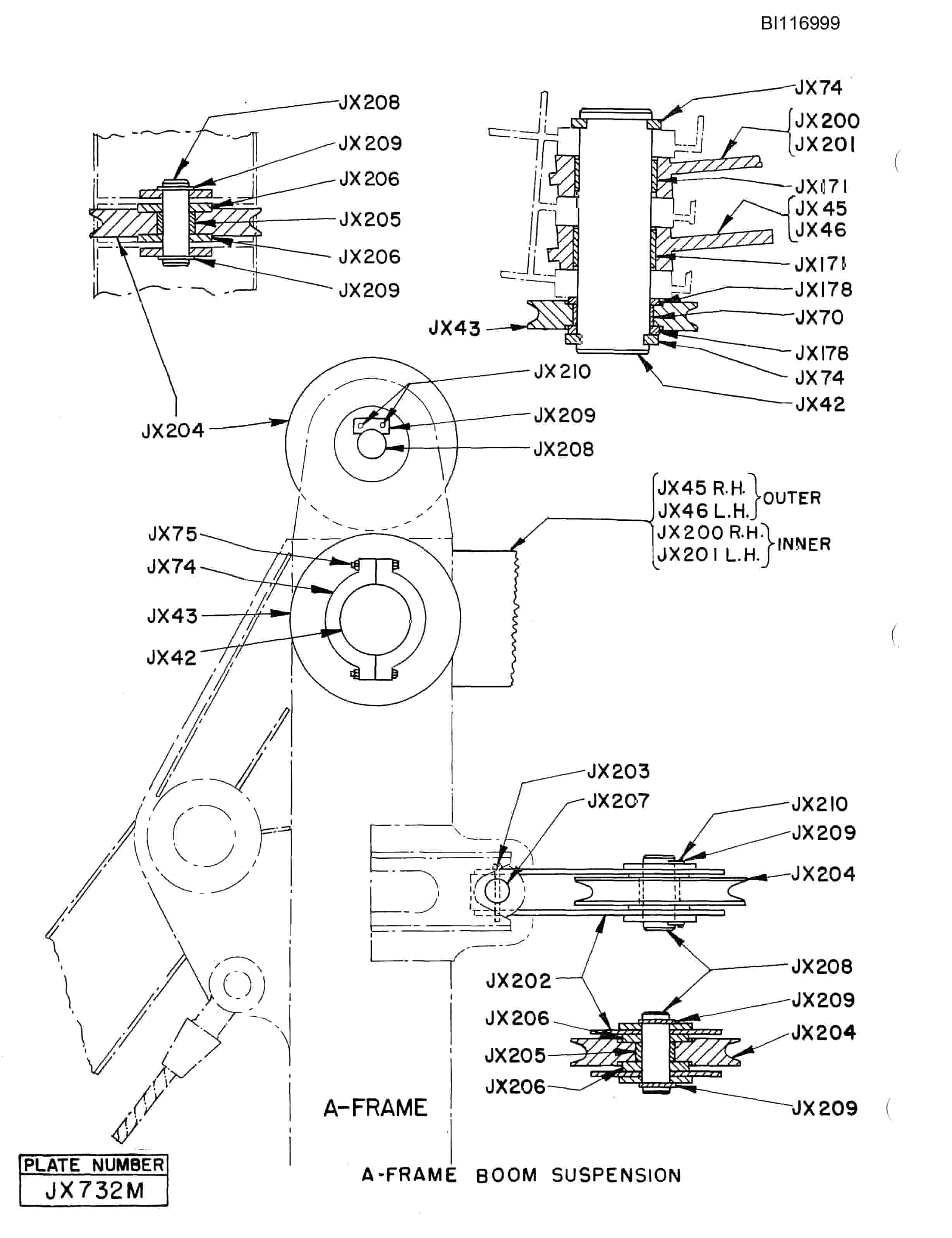 Bucyrus 1360-W Dragline Parts Catalog BI116999-3