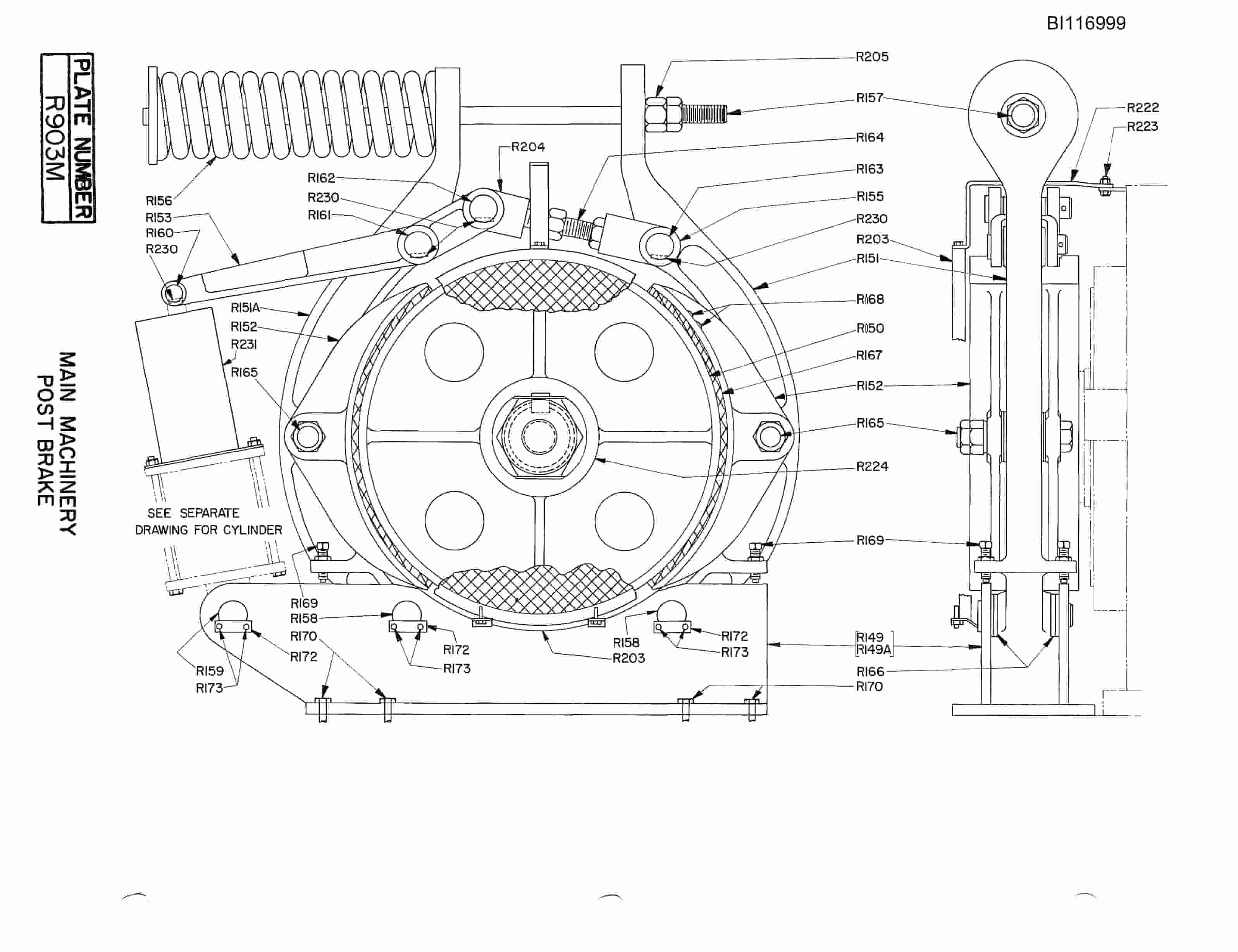 Bucyrus 1360-W Dragline Parts Catalog BI116999-4
