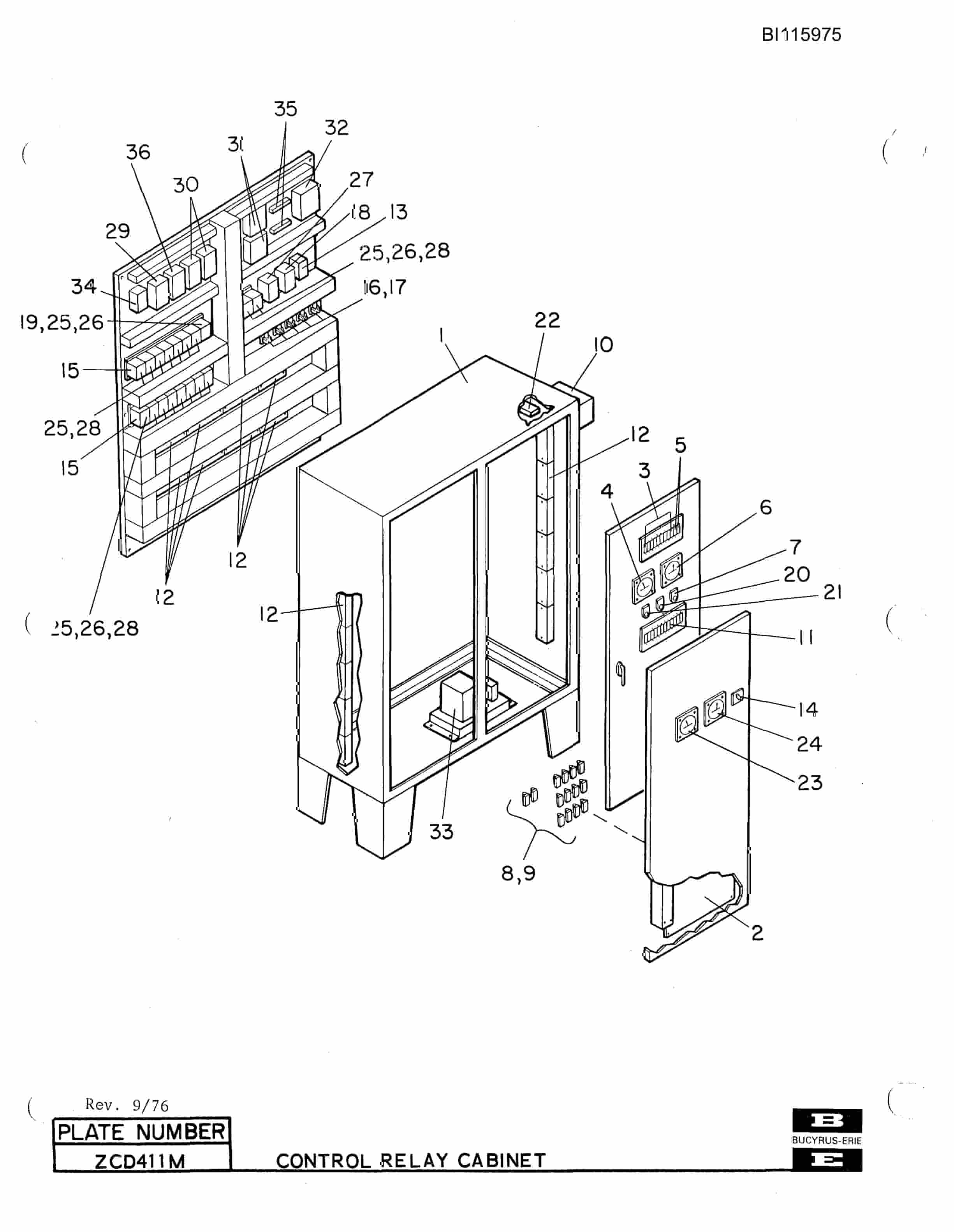 Bucyrus 1370-W Dragline Technical Manual BI115975-3