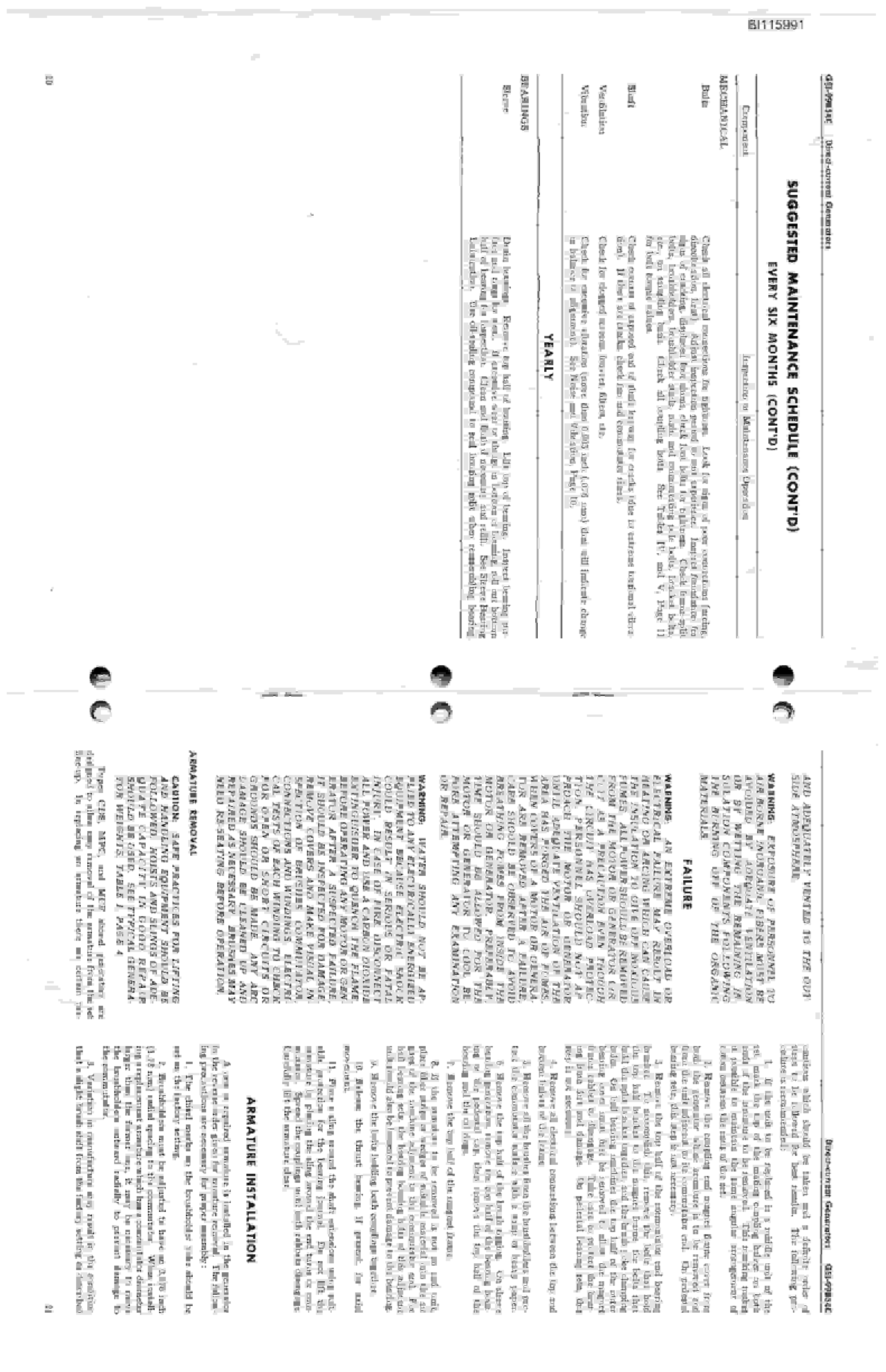 Bucyrus 1370-W Dragline Technical Manual BI115991-5