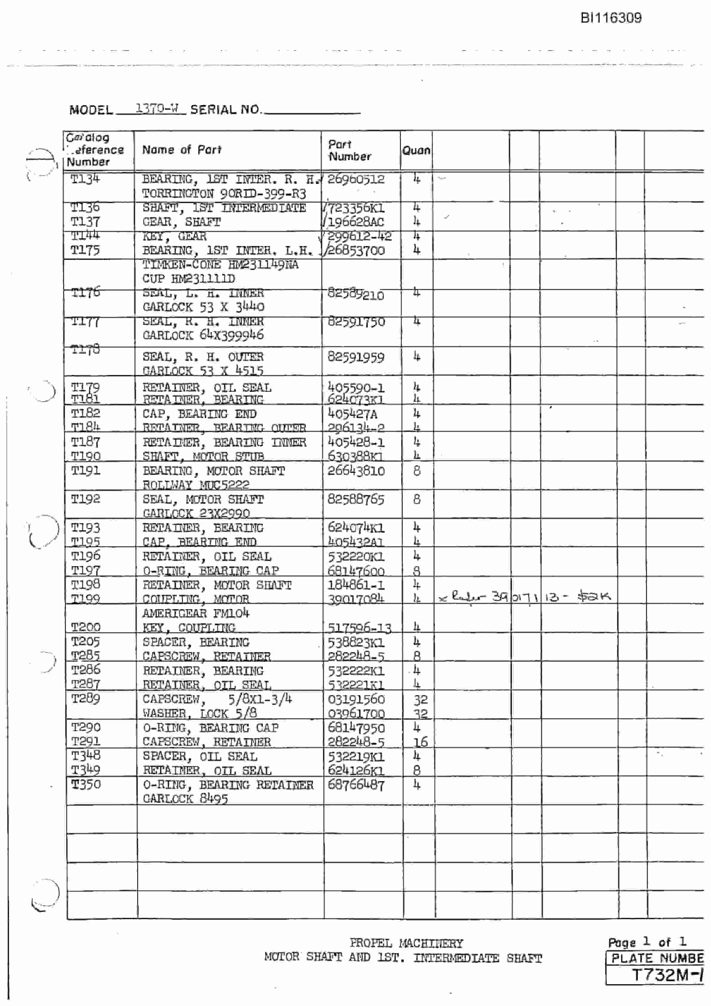 Bucyrus 1370-W Mining Parts Catalog BI116309 3 Bucyrus 1370-W Mining Parts Catalog BI116309 - Image 3
