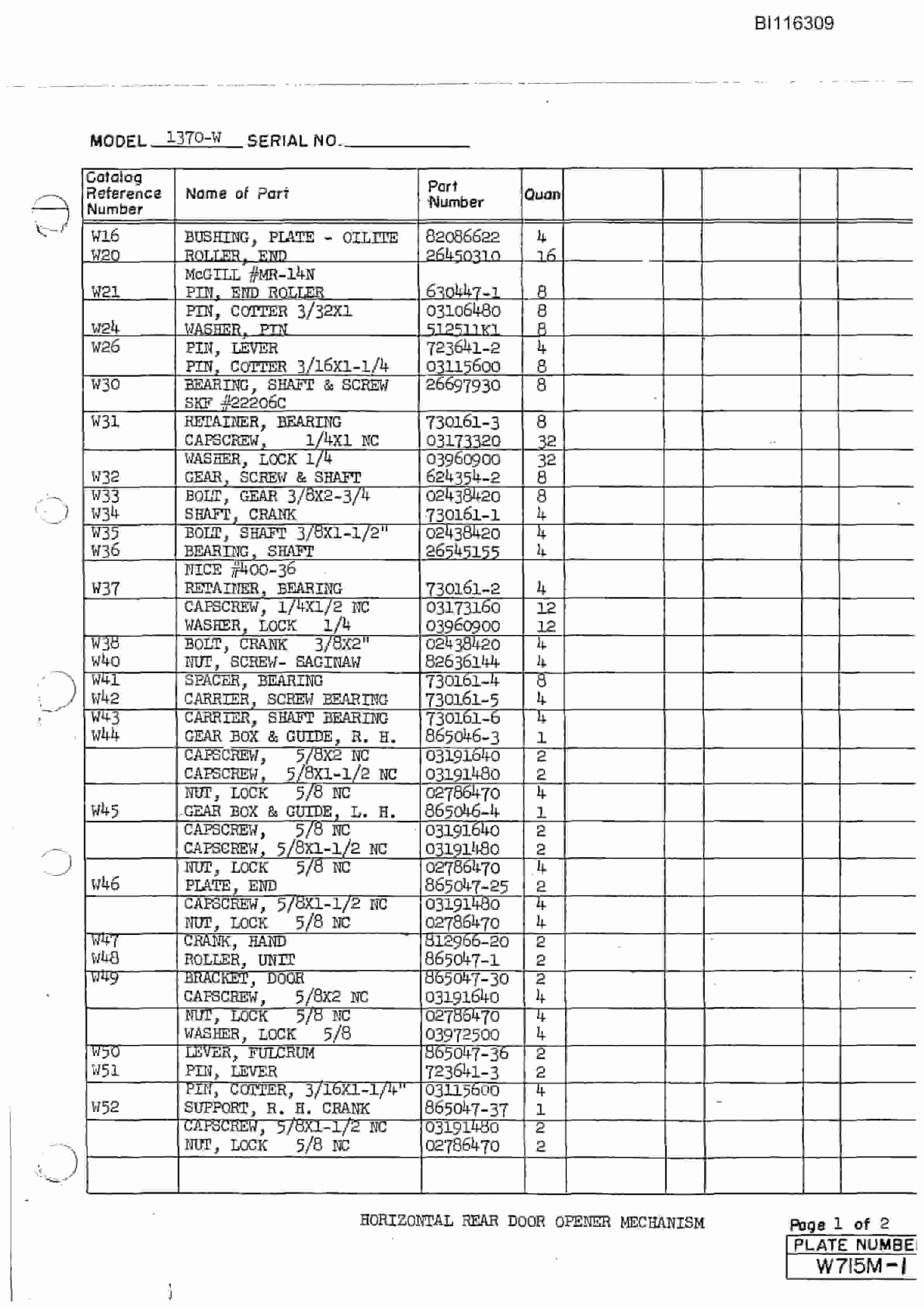 Bucyrus 1370-W Mining Parts Catalog BI116309 5 Bucyrus 1370-W Mining Parts Catalog BI116309 - Image 5