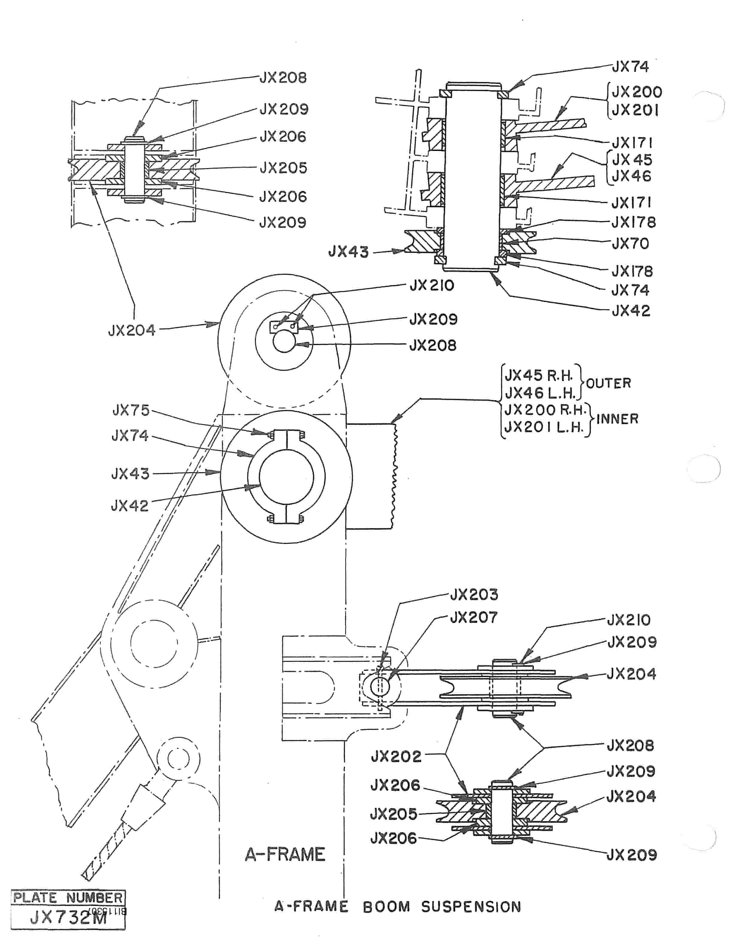 Bucyrus 1370W Walking Dragline Parts Catalog BI115307-2