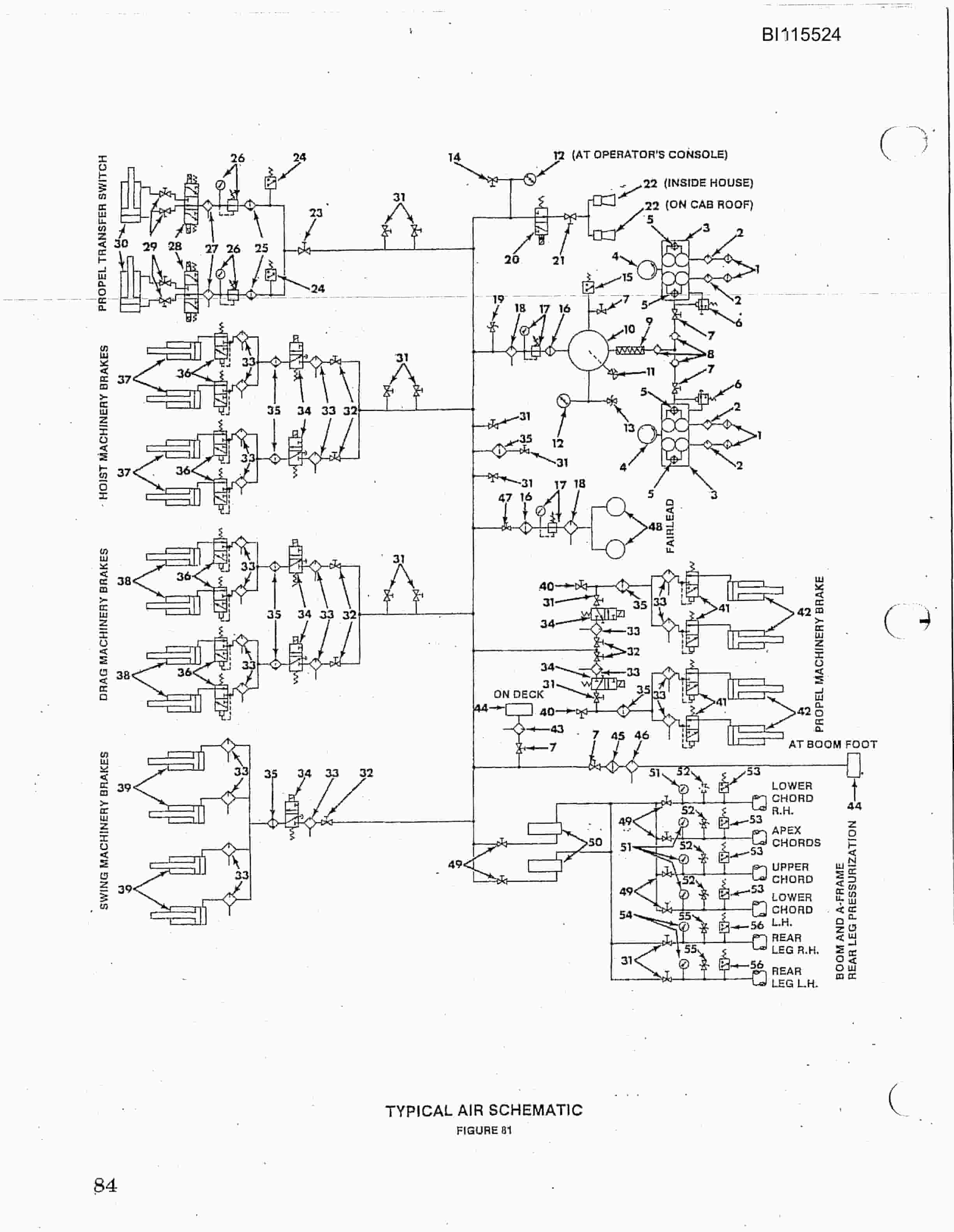 Bucyrus 1370W Walking Dragline Technical Manual BI115524-2