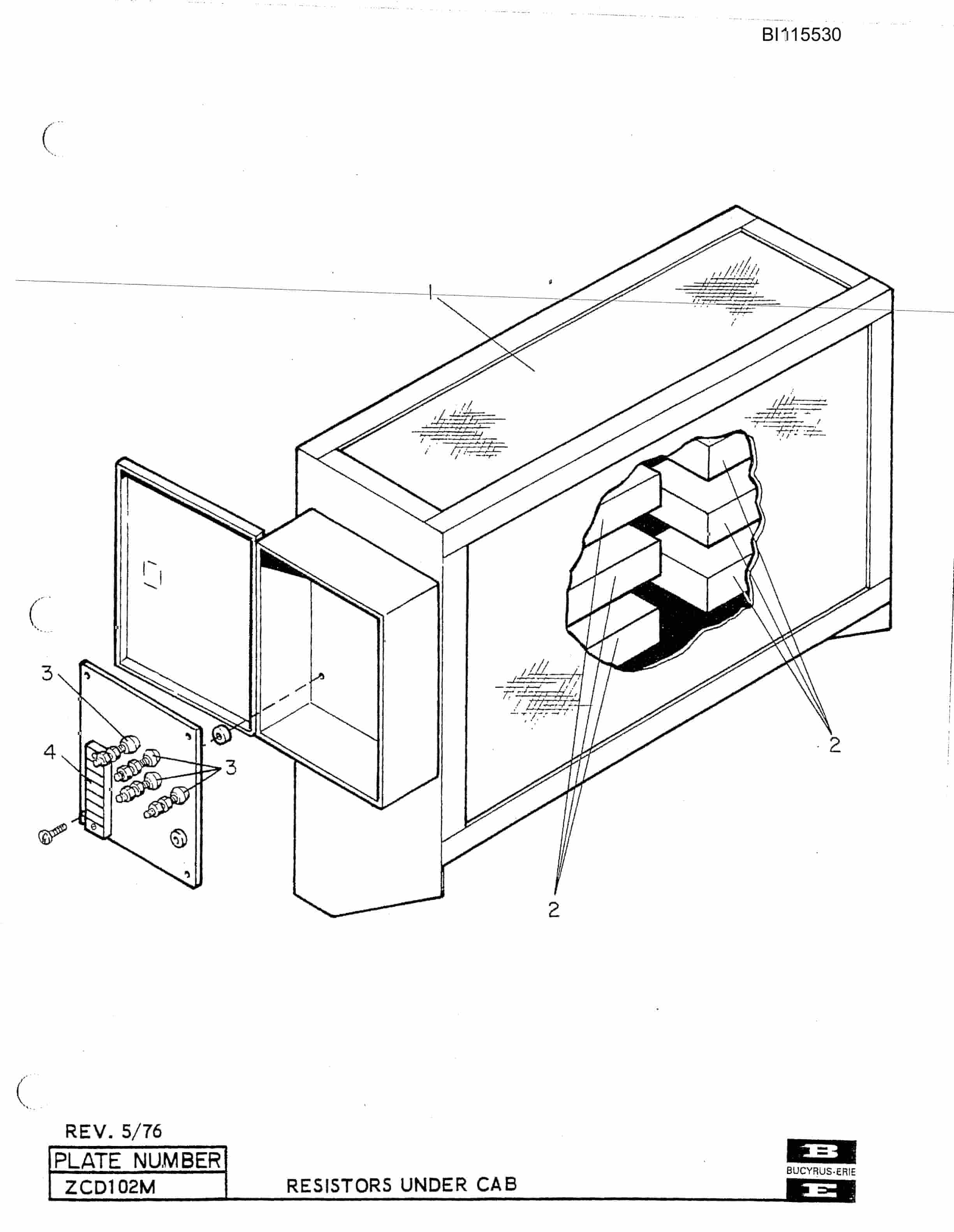 Bucyrus 1370W Walking Dragline Technical Manual BI115530-2