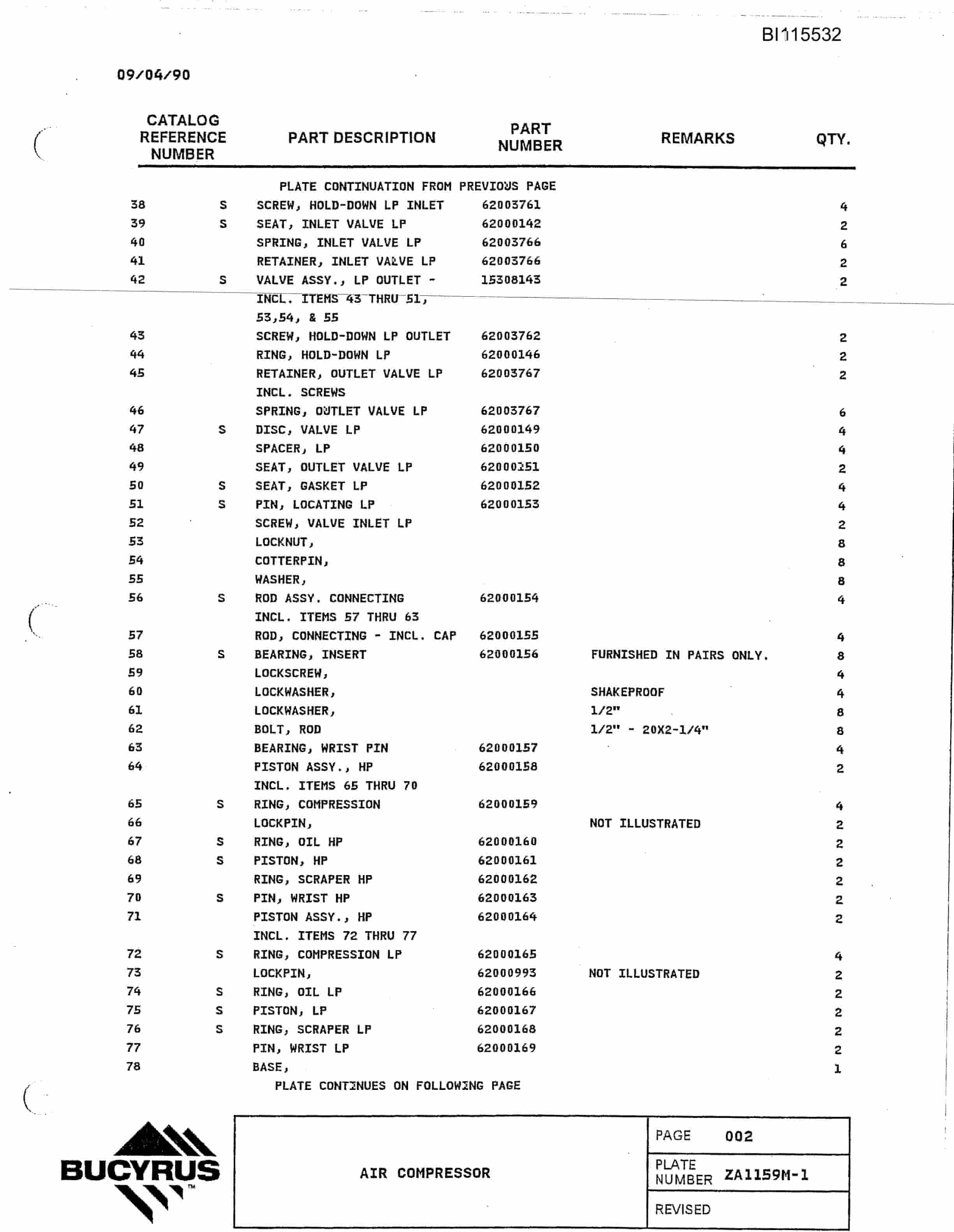 Bucyrus 1370W Walking Dragline Technical Manual BI115532 2 Bucyrus 1370W Walking Dragline Technical Manual BI115532 - Image 2