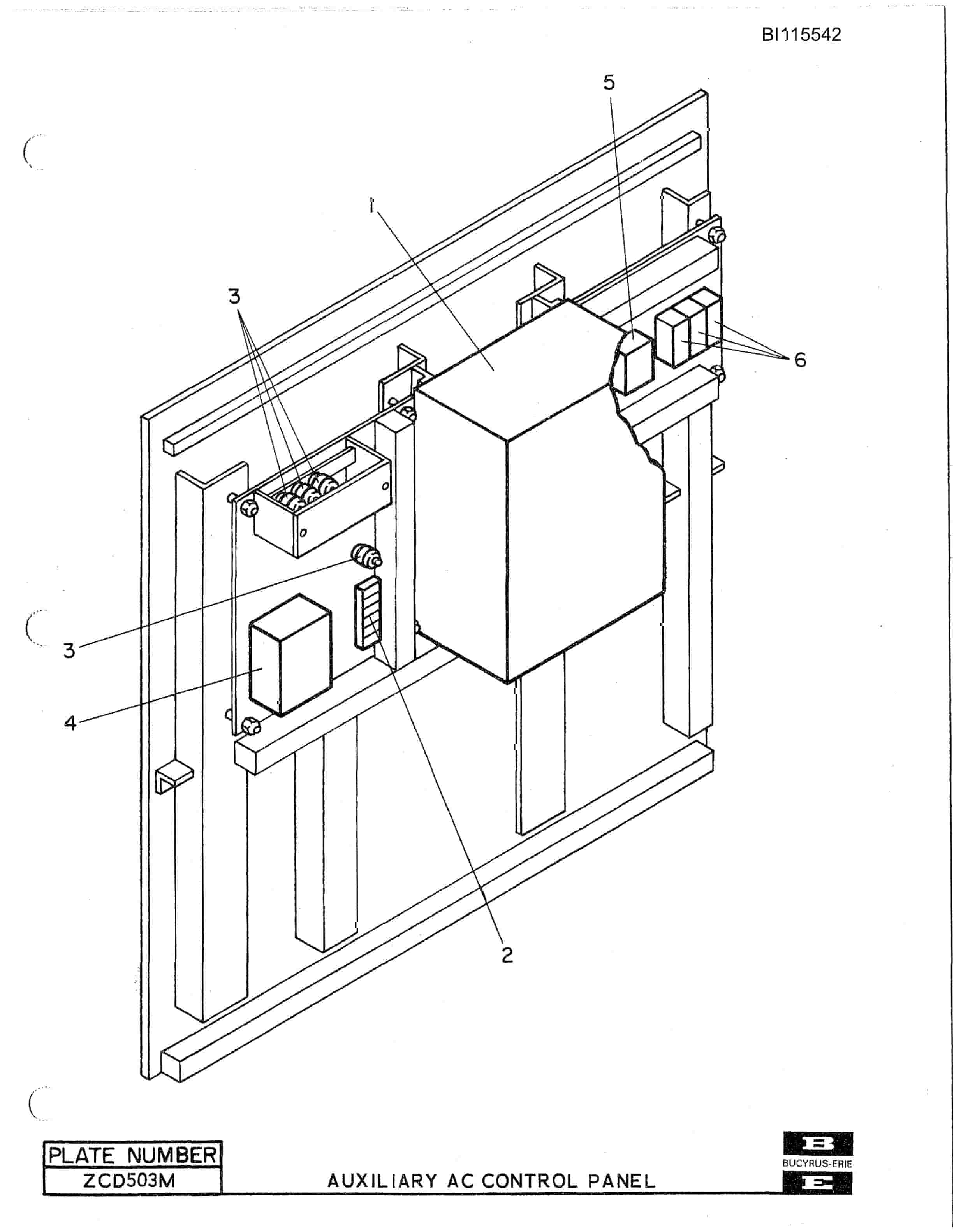 Bucyrus 1370W Walking Dragline Technical Manual BI115542-3
