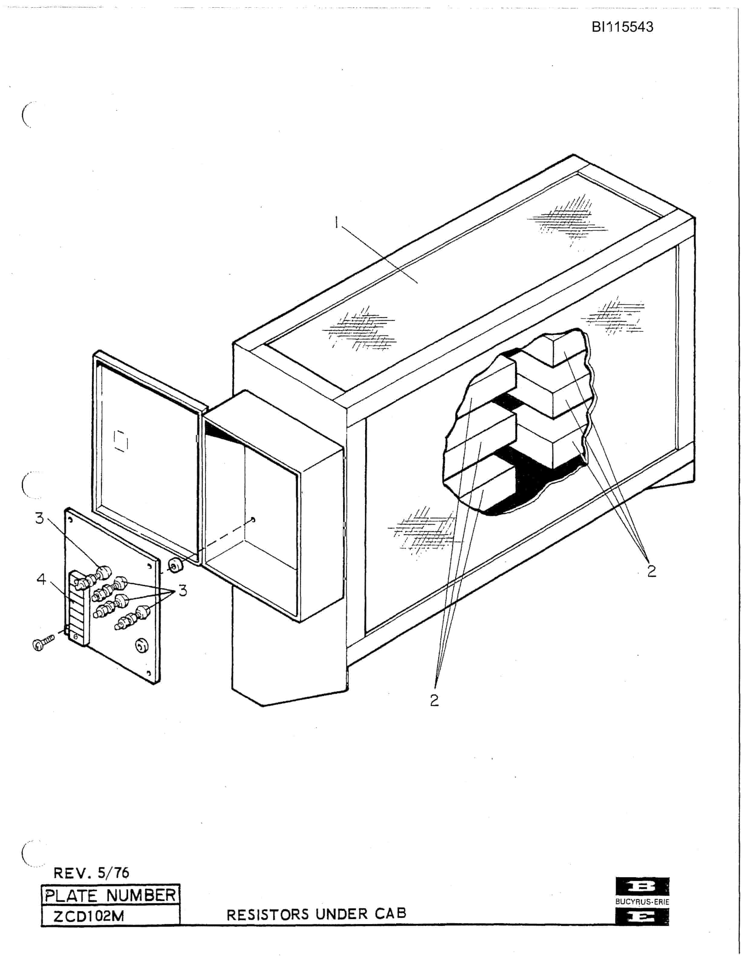 Bucyrus 1370W Walking Dragline Technical Manual BI115543-2