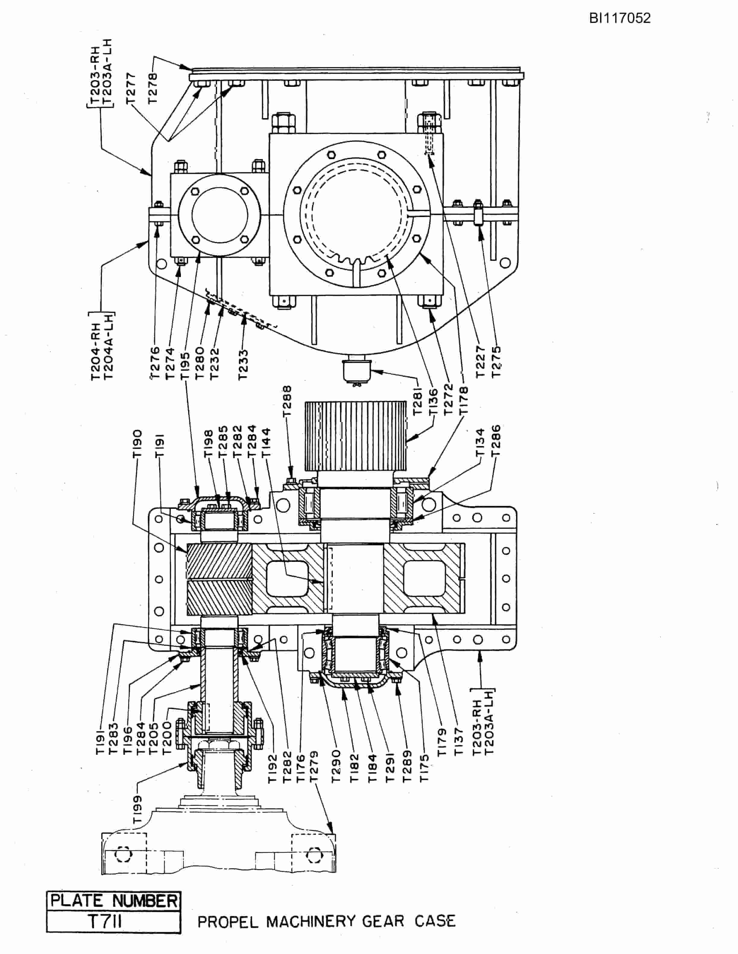 Bucyrus 1450W Walking Dragline Parts Manual BI117052-3