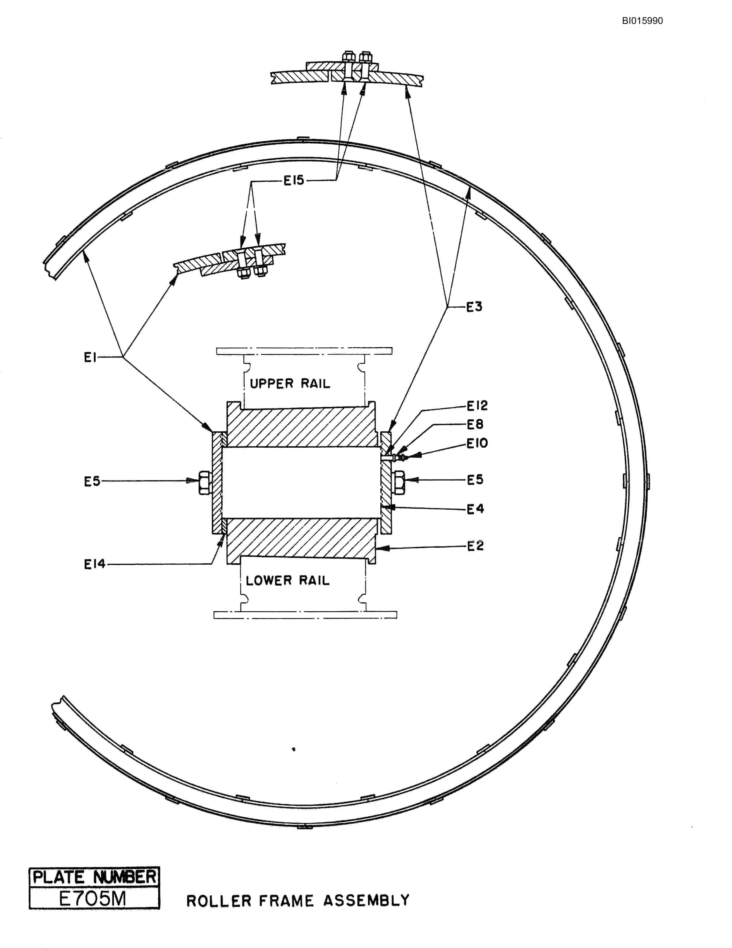 Bucyrus 1500-W Walking Dragline Parts Catalog BI015990-3