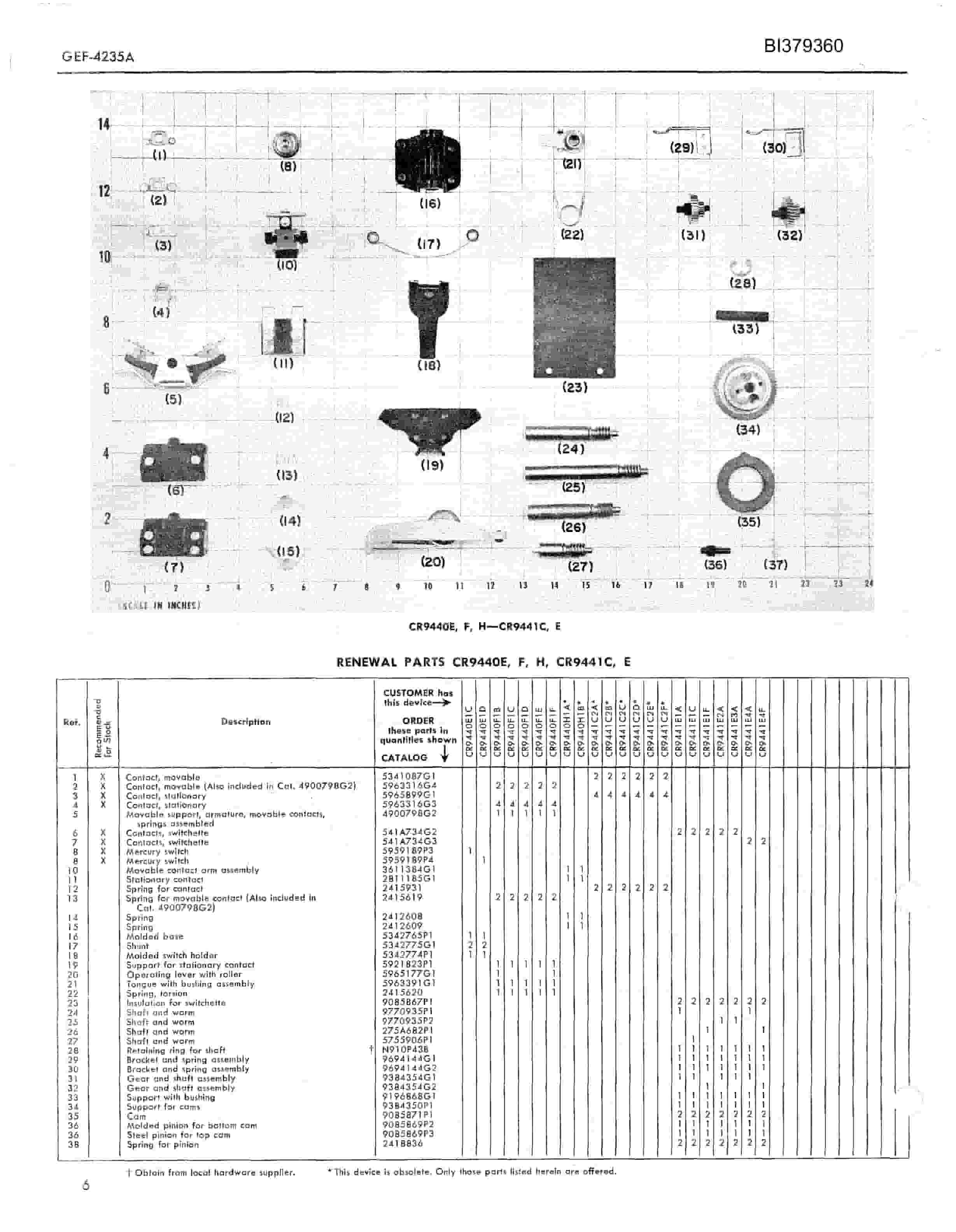 Bucyrus 1550-W Dragline Parts Catalog BI379360-2