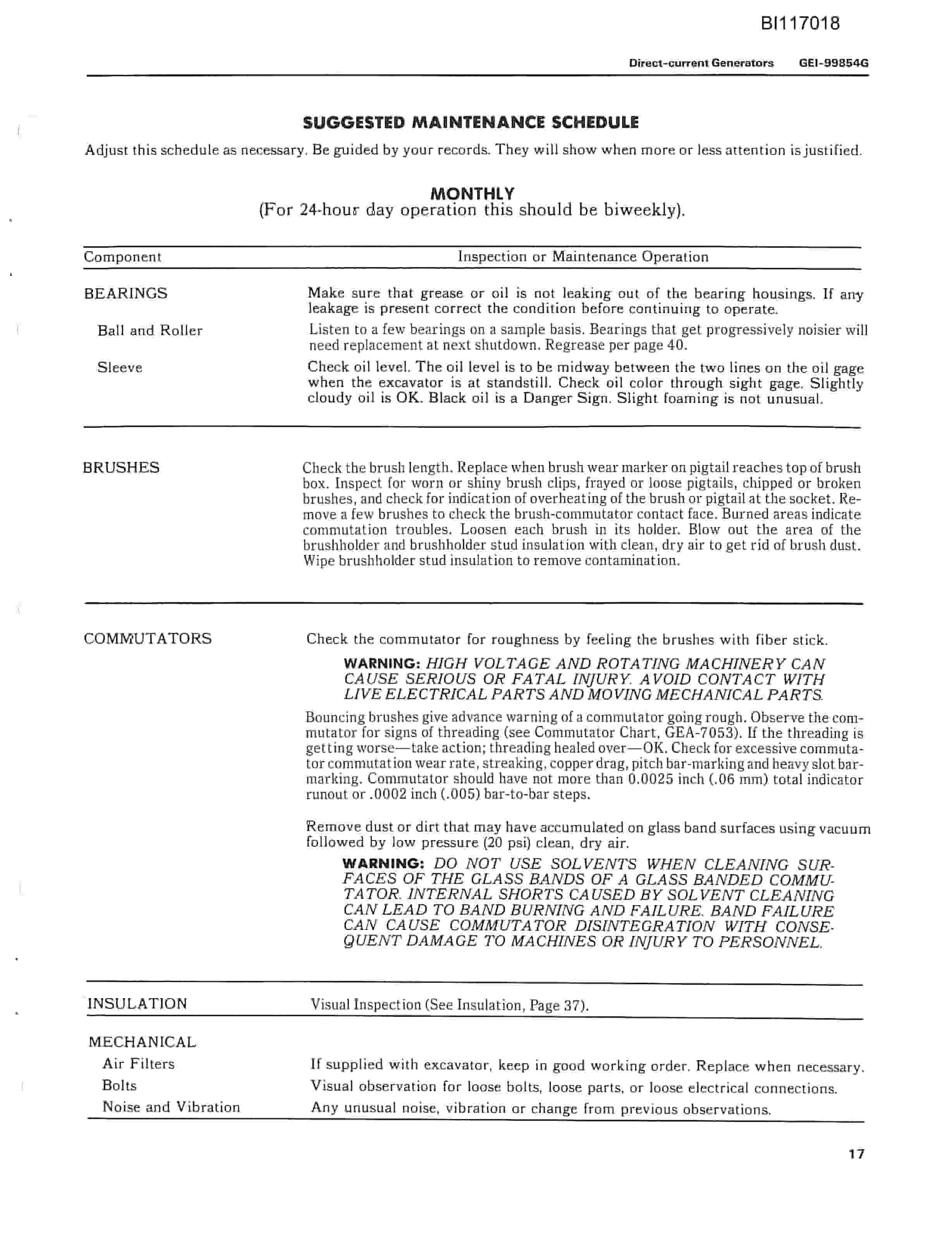 Bucyrus 1570-W Dragline Parts Catalog BI117018-4