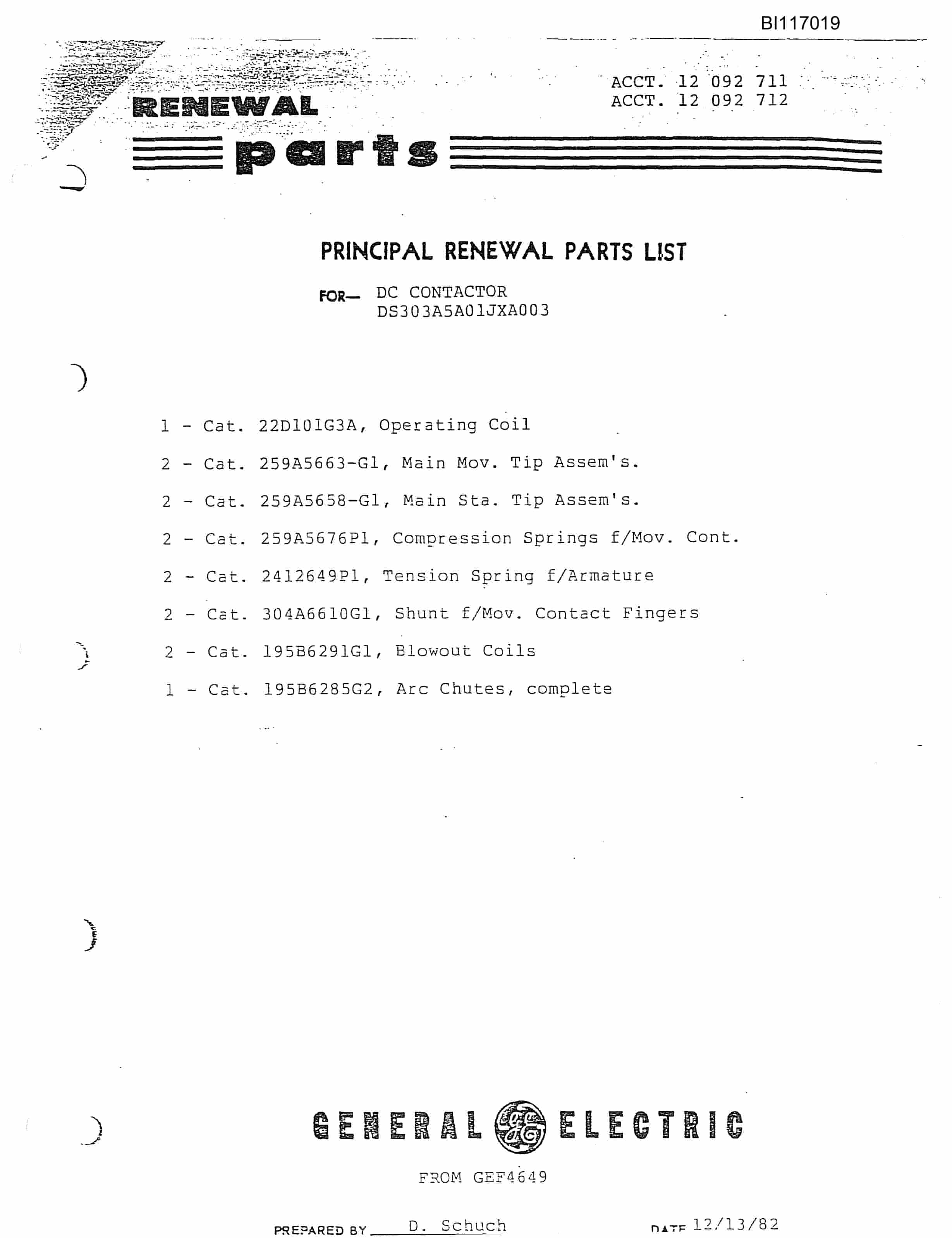 Bucyrus 1570-W Dragline Parts Catalog BI117019-2