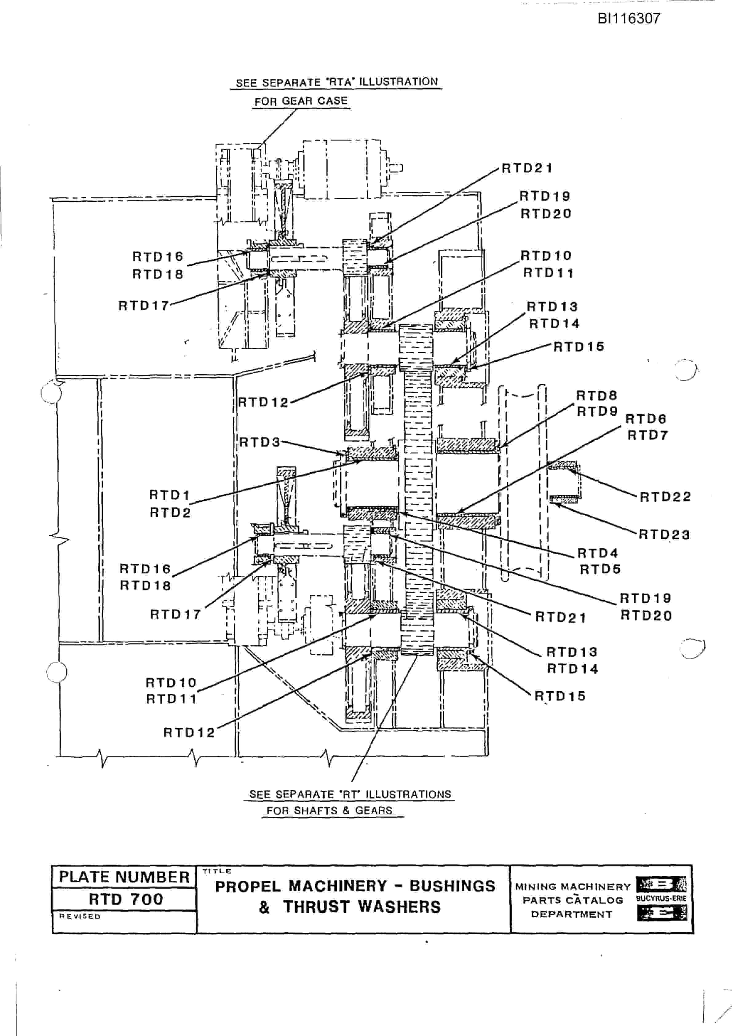 Bucyrus 1570-W Mining Parts Catalog BI116307-5