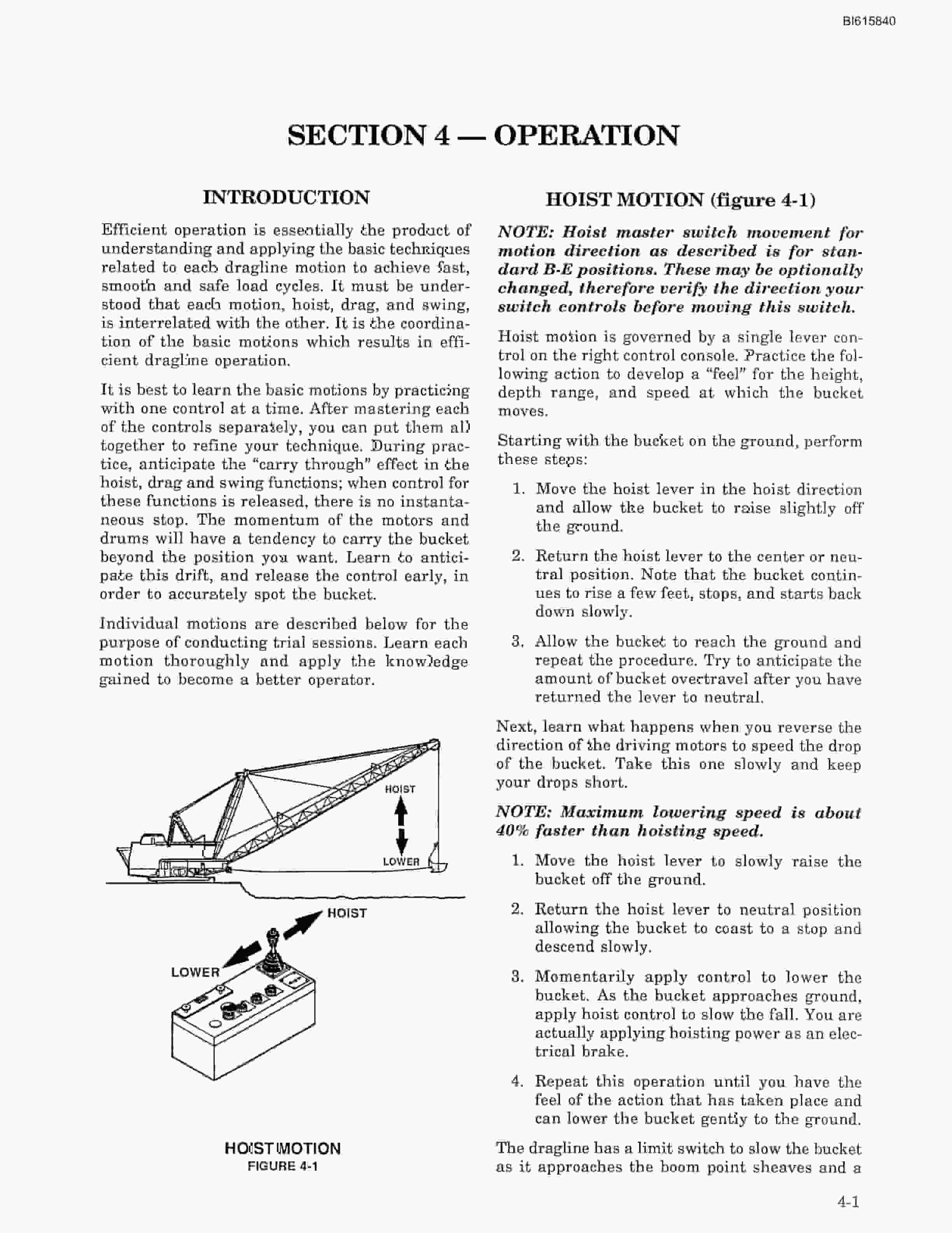 Bucyrus 1570-W Walking Dragline Technical Manual BI615840-5