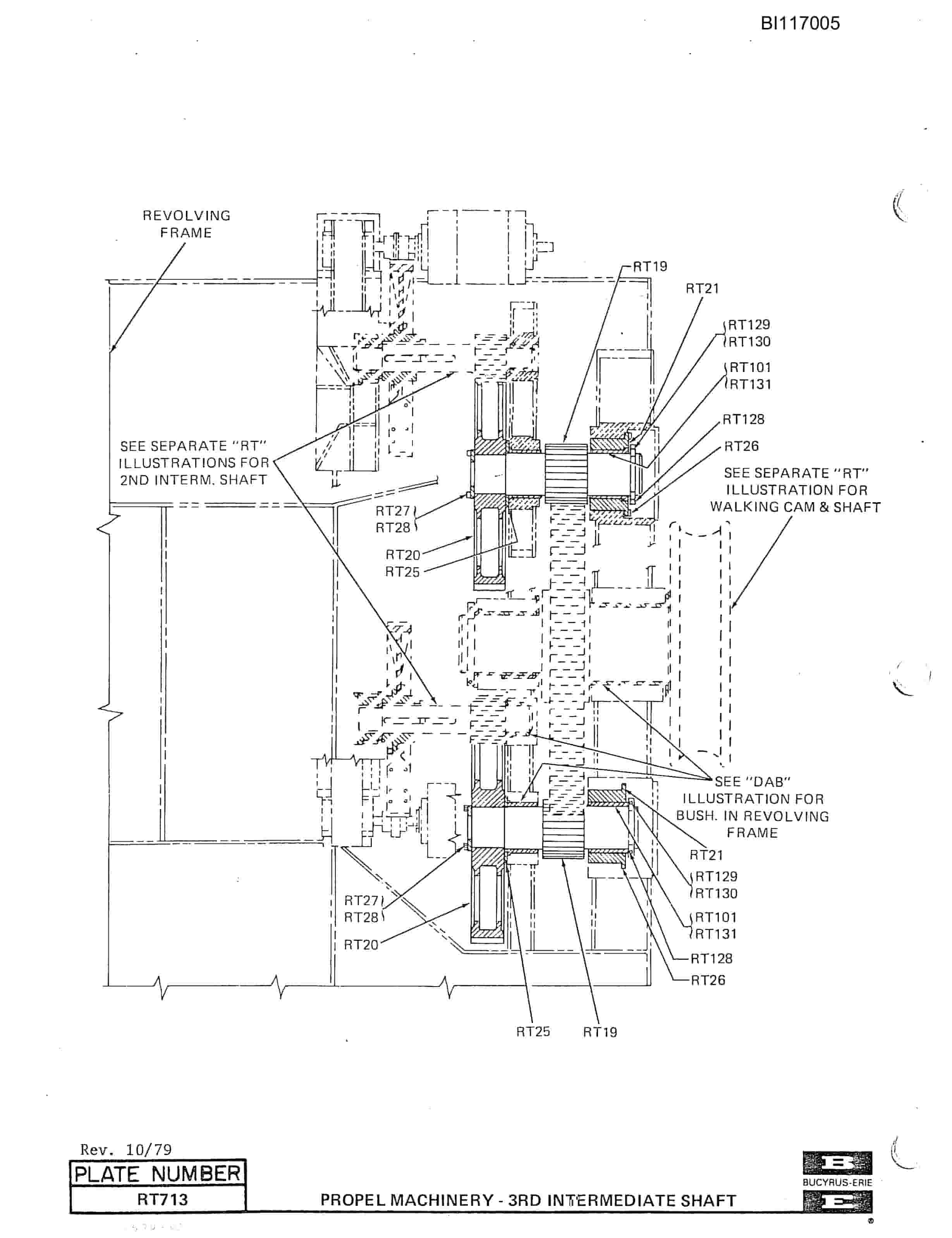 Bucyrus 1570W Dragline Parts Catalog BI117005-5