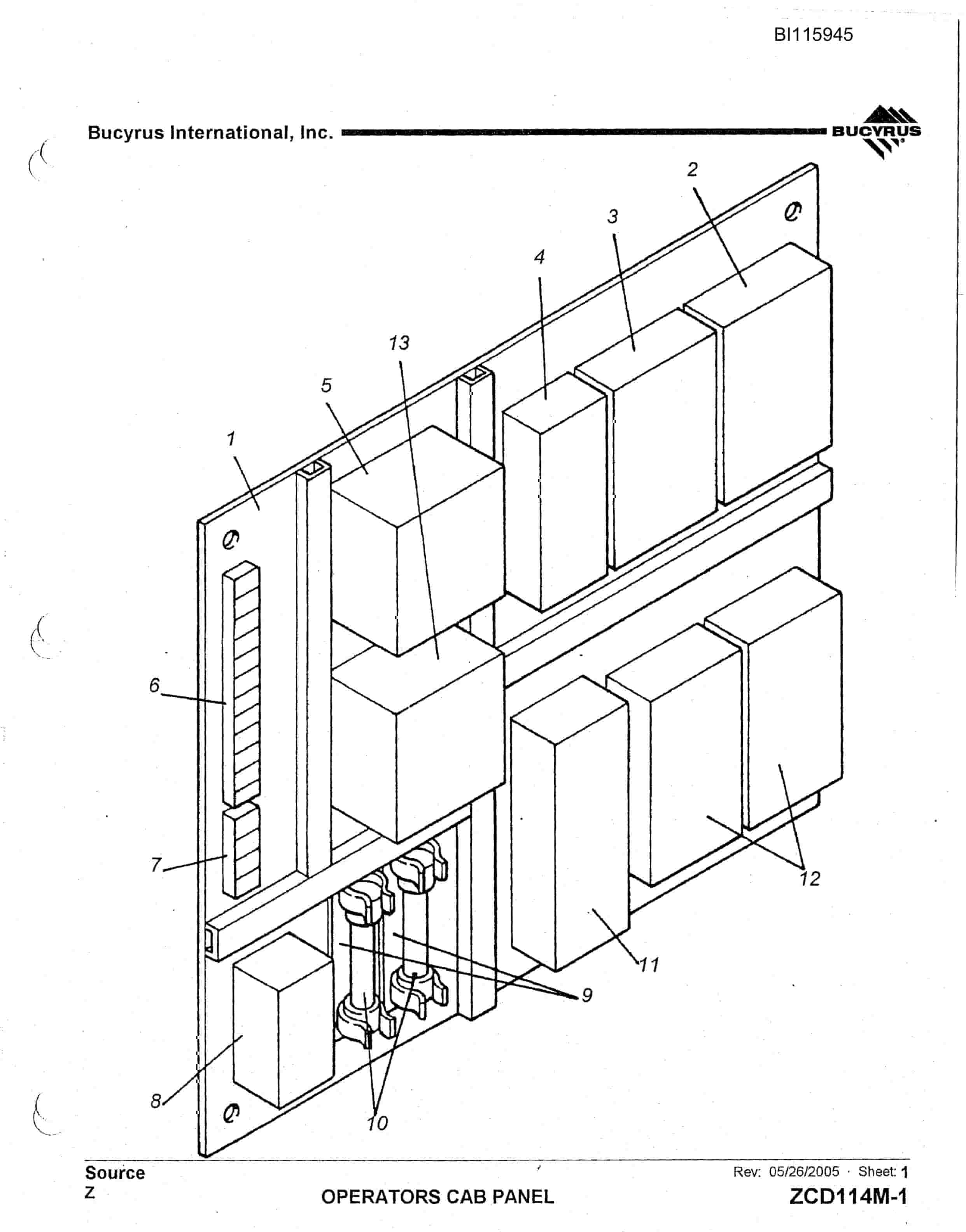 Bucyrus 1570W Dragline Technical Manual BI115945-4