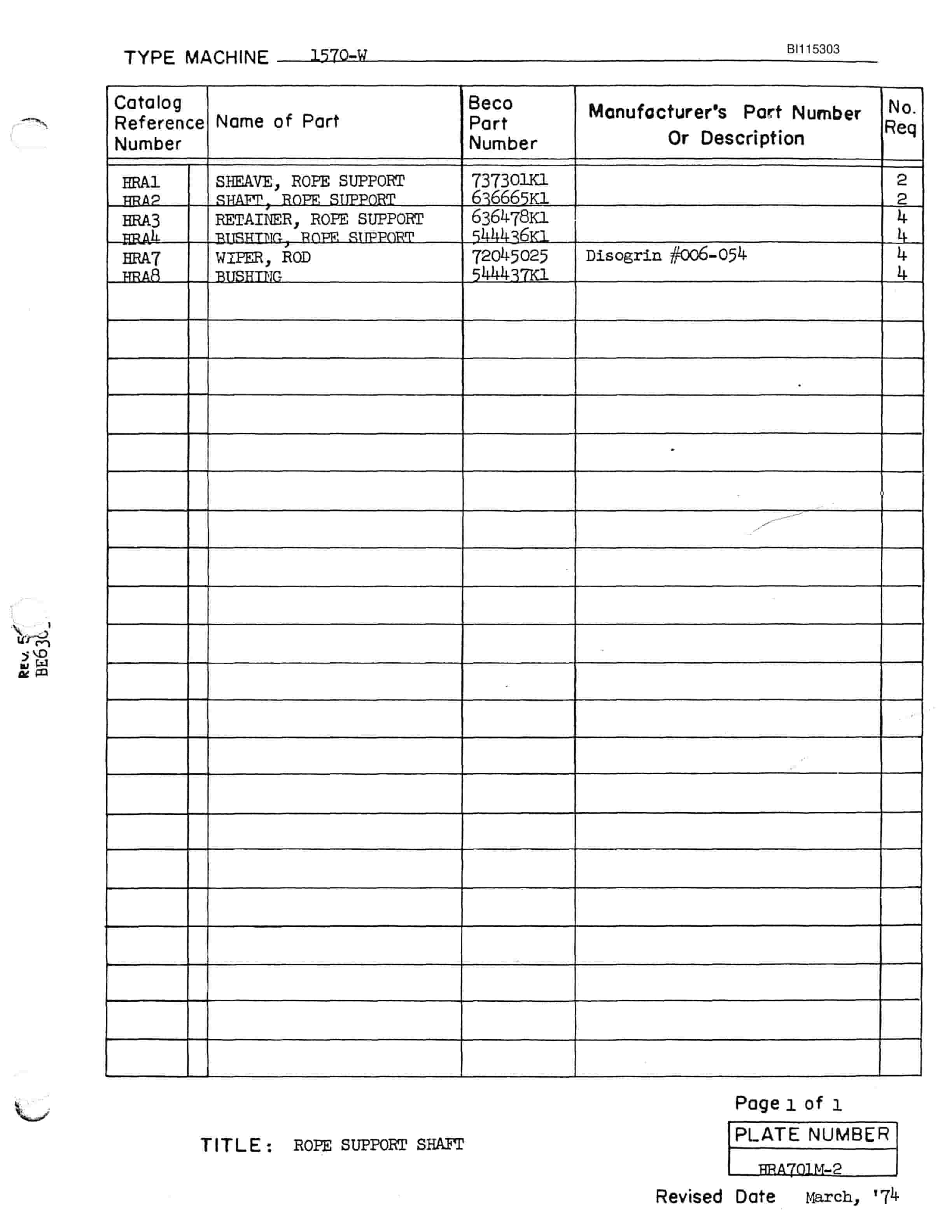 Bucyrus 1570W Walking Dragline Parts Catalog BI115303 4 Bucyrus 1570W Walking Dragline Parts Catalog BI115303 - Image 4