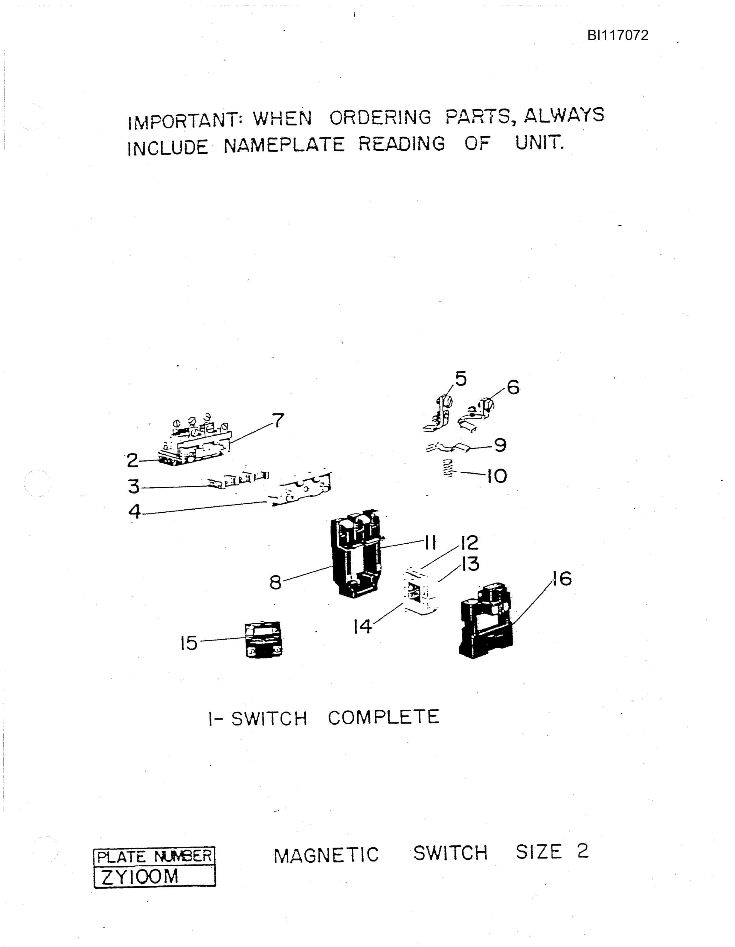 Bucyrus 1570W Walking Dragline Parts Manual BI117072-5