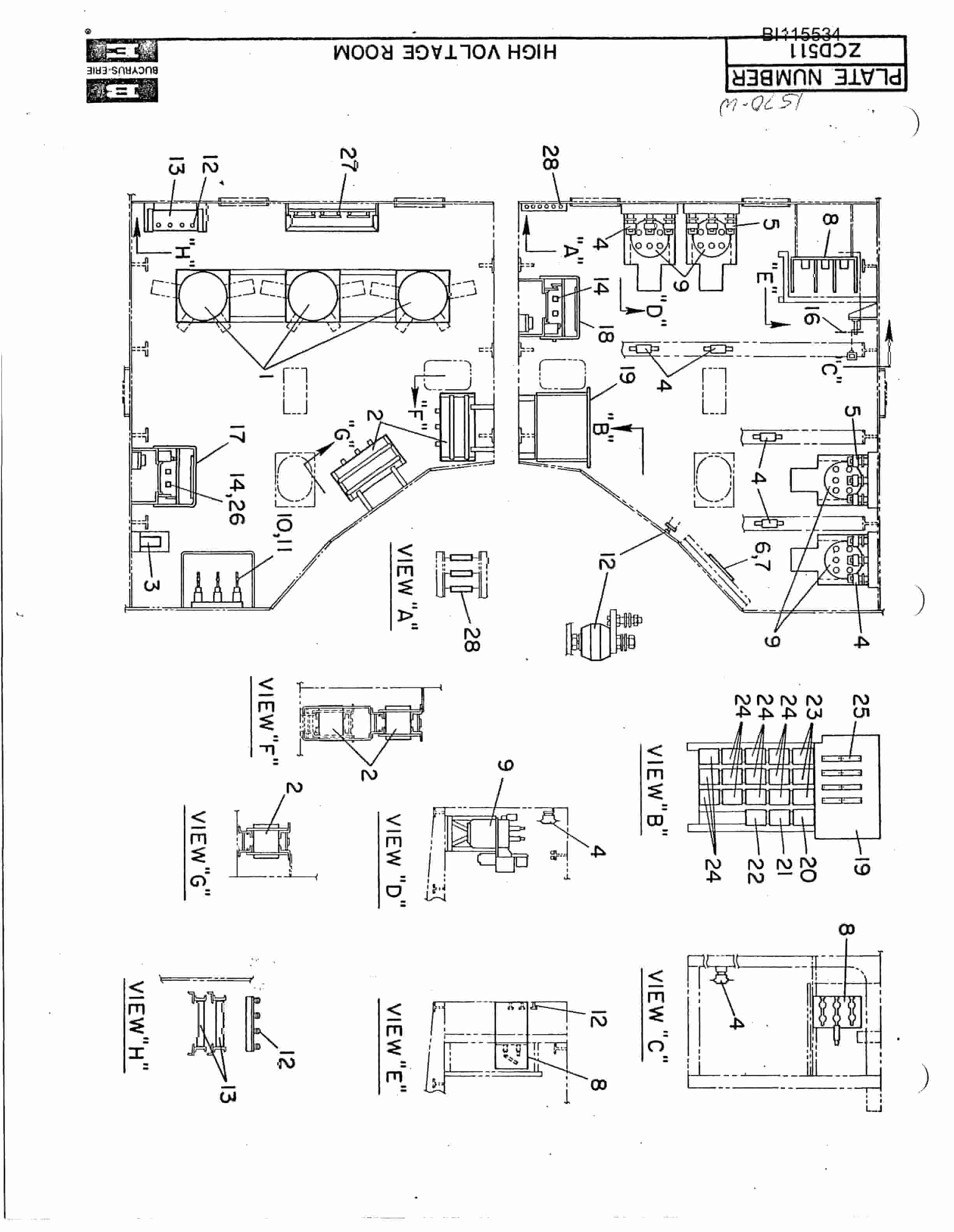 Bucyrus 1570W Walking Dragline Technical Manual BI115534-5