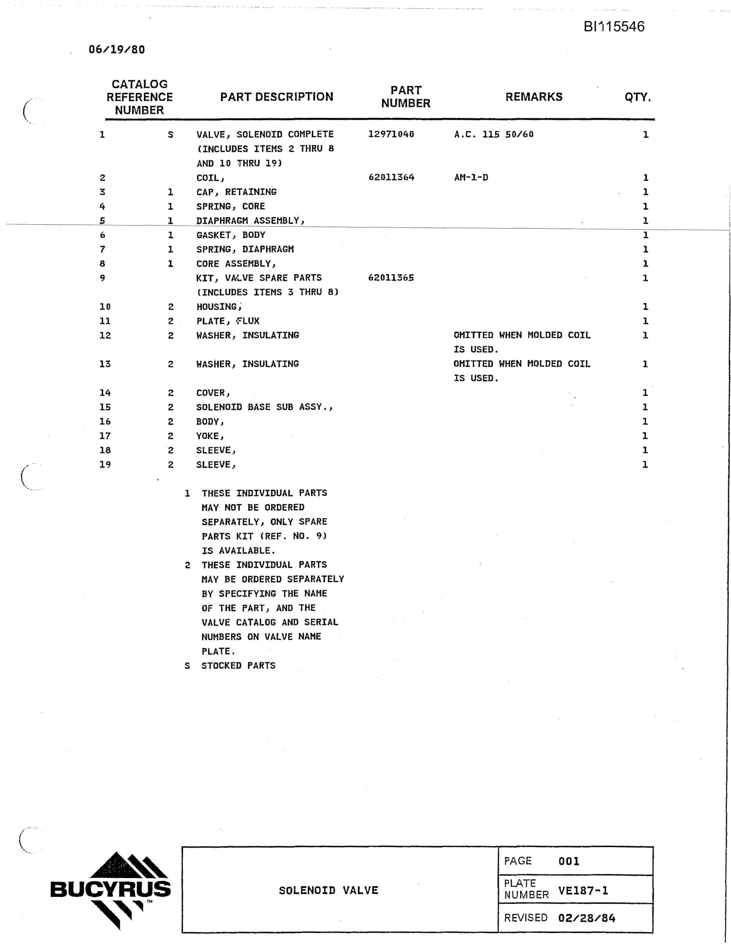 Bucyrus 1570W Walking Dragline Technical Manual BI115546-3