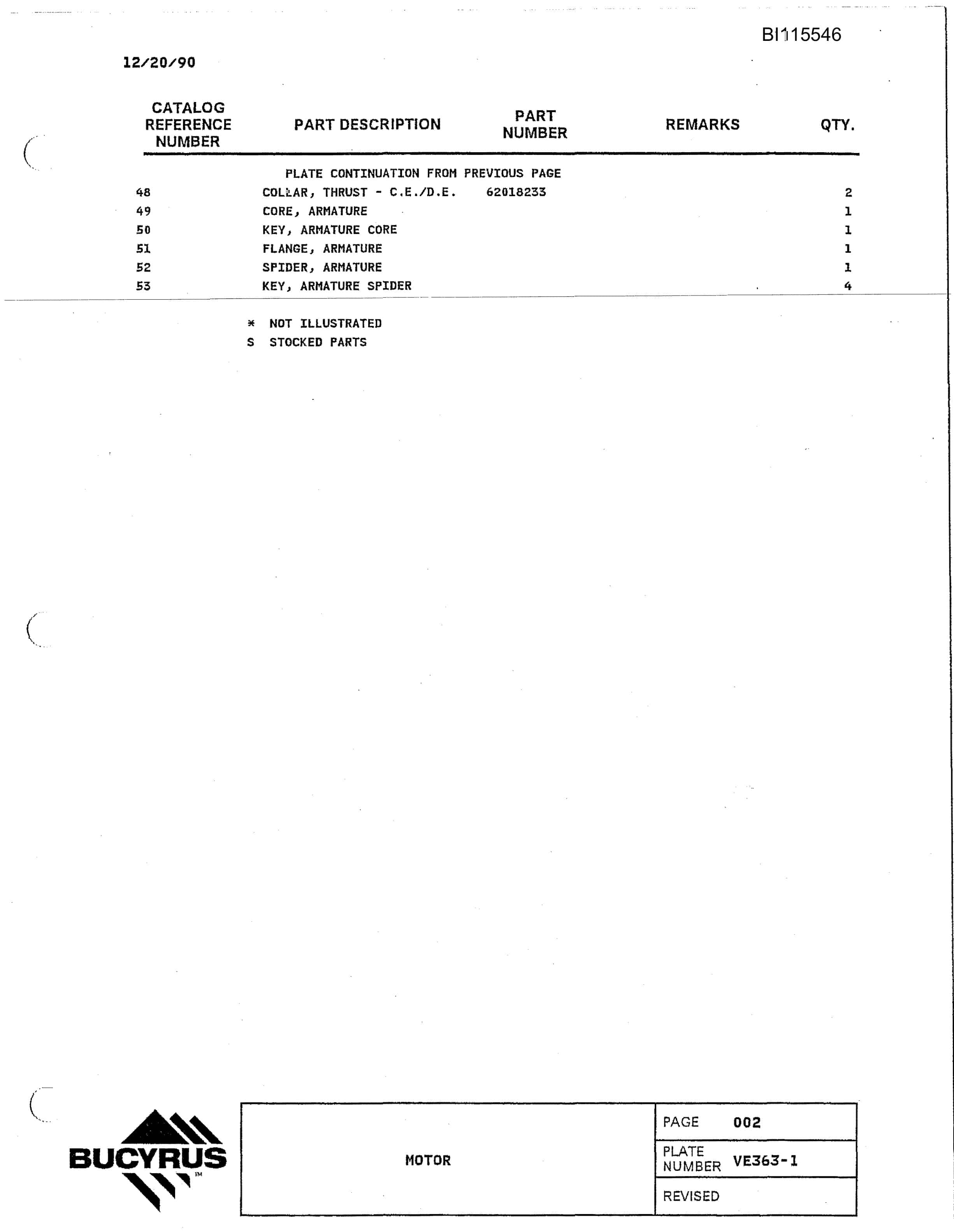 Bucyrus 1570W Walking Dragline Technical Manual BI115546-4