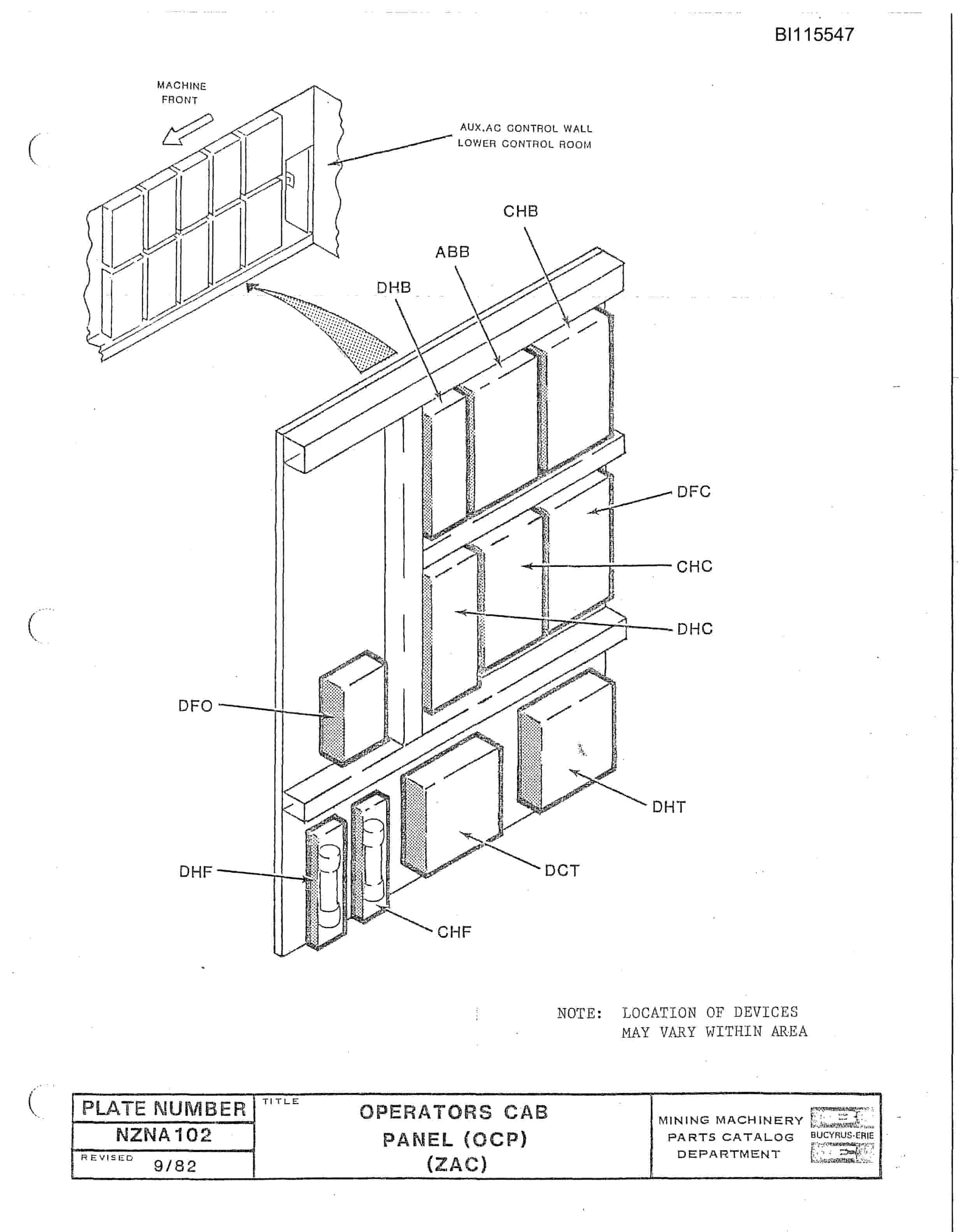 Bucyrus 1570W Walking Dragline Technical Manual BI115547-2