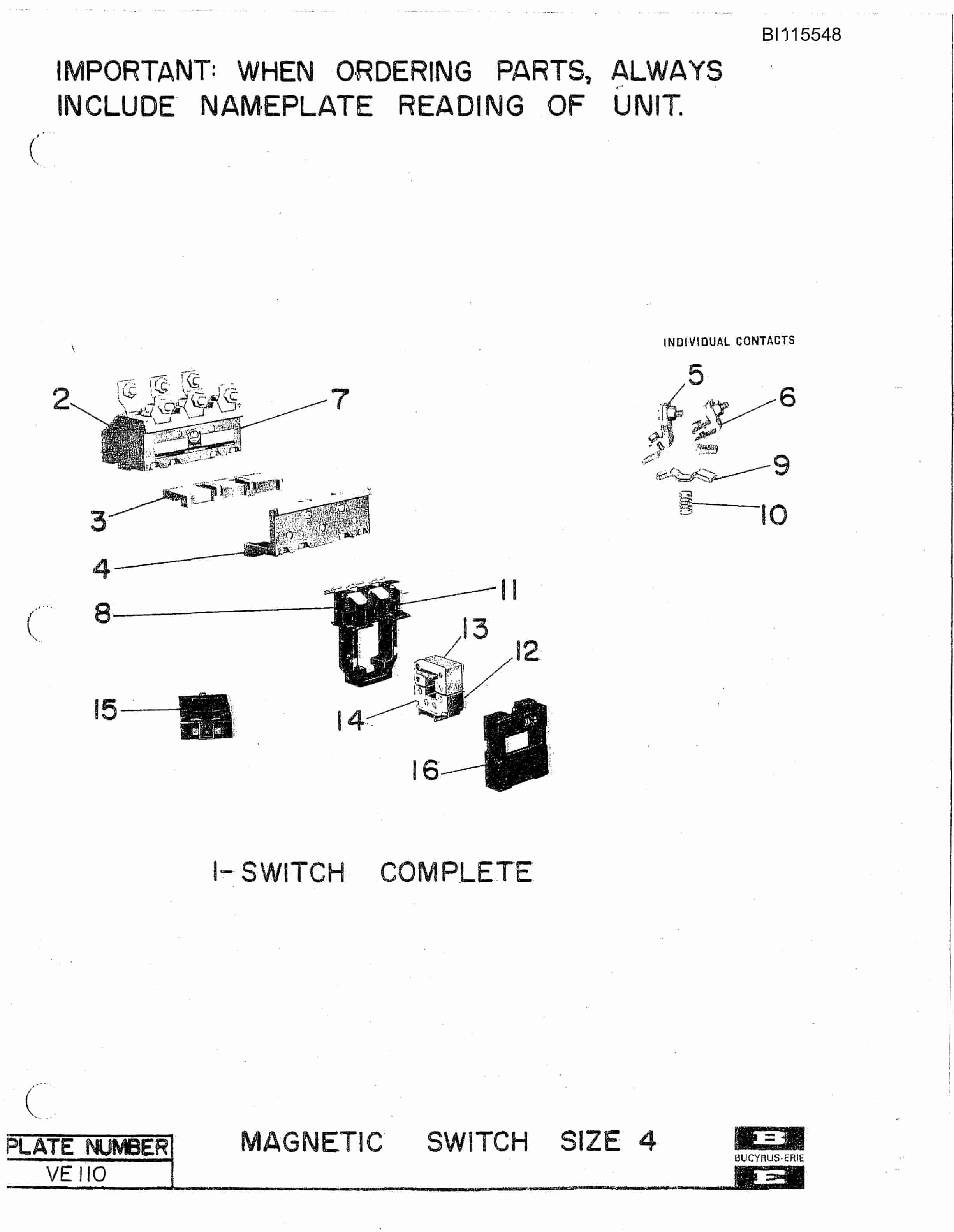 Bucyrus 1570W Walking Dragline Technical Manual BI115548-3
