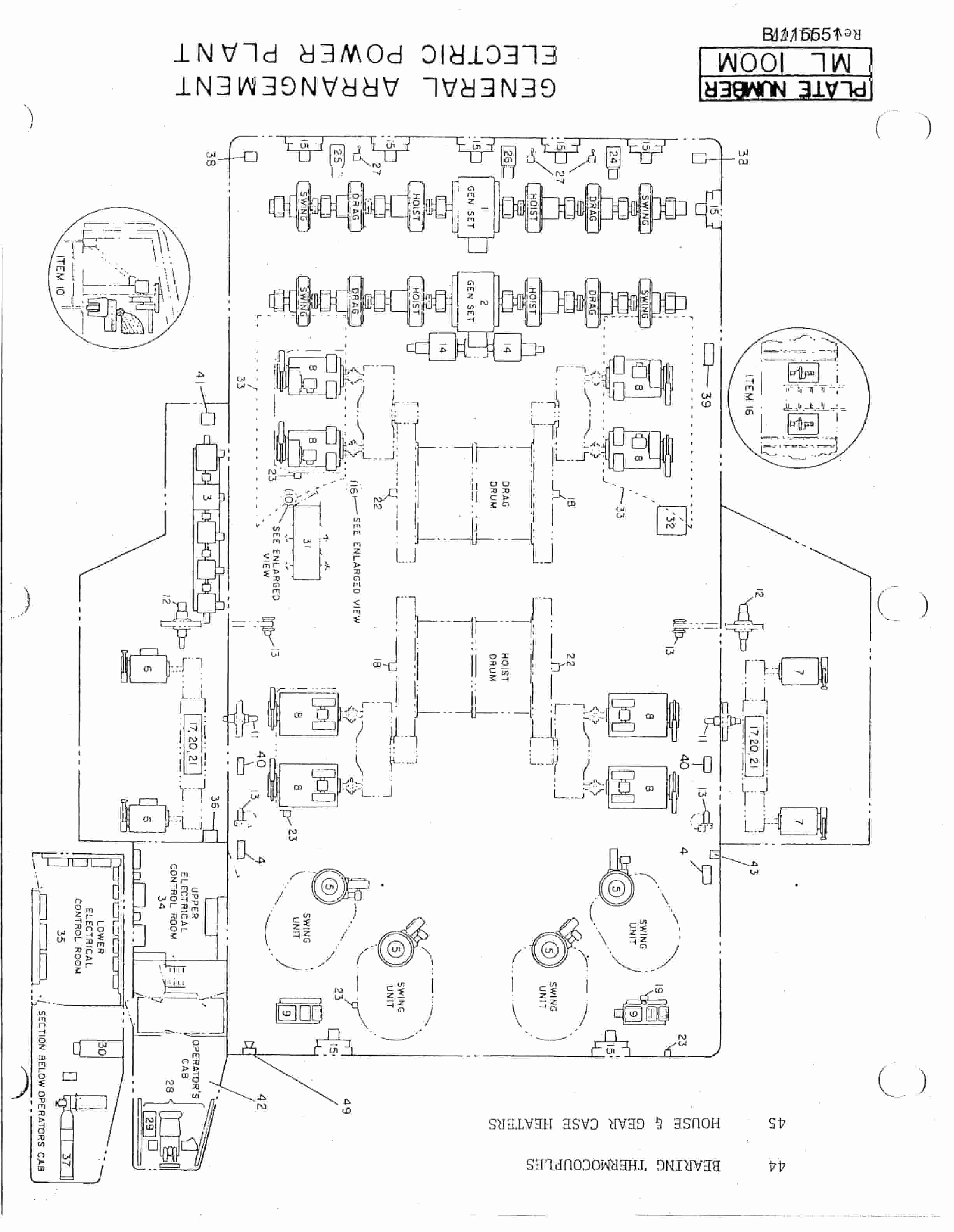 Bucyrus 1570W Walking Dragline Technical Manual BI115551-2