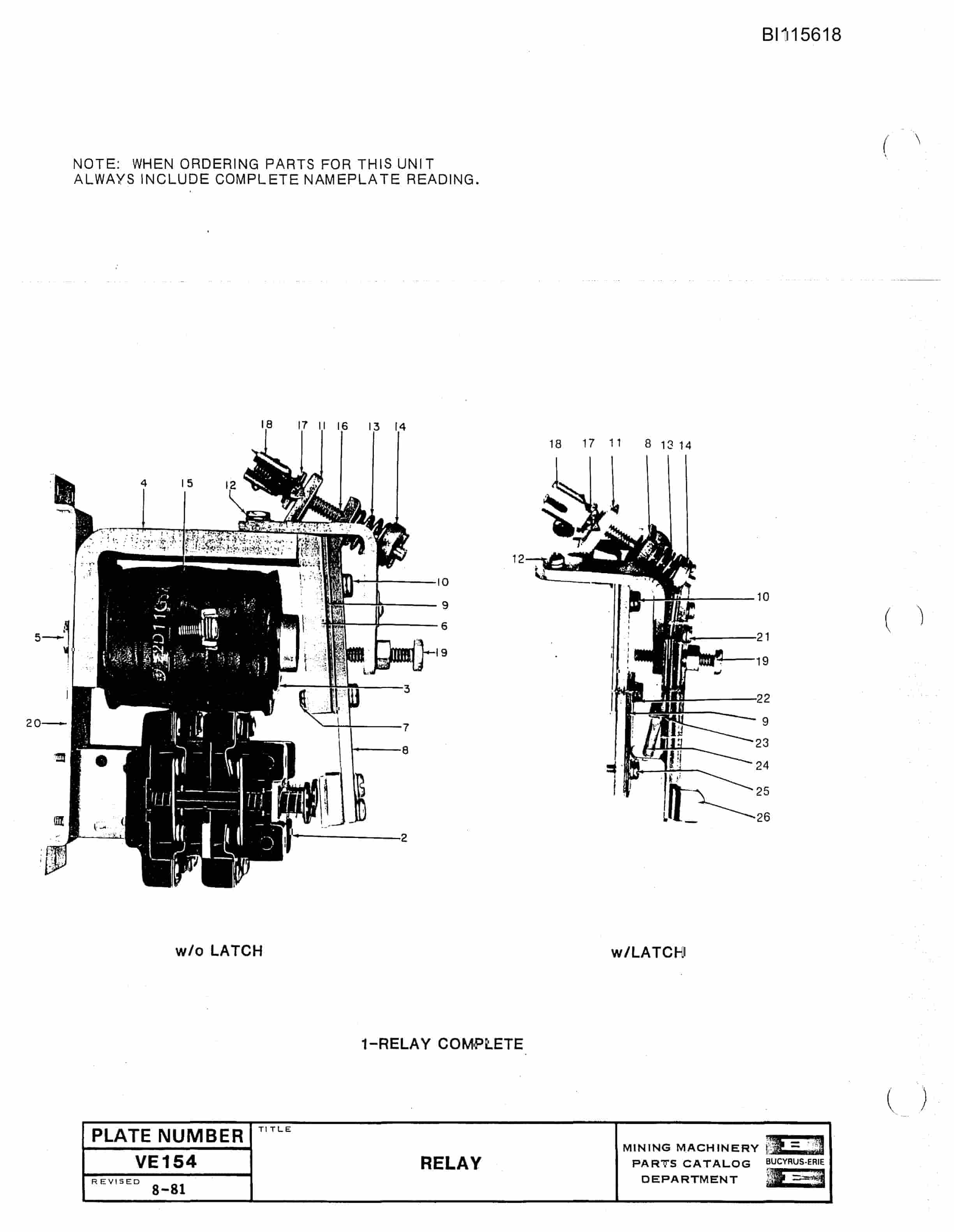 Bucyrus 1570W Walking Dragline Technical Manual BI115618-4