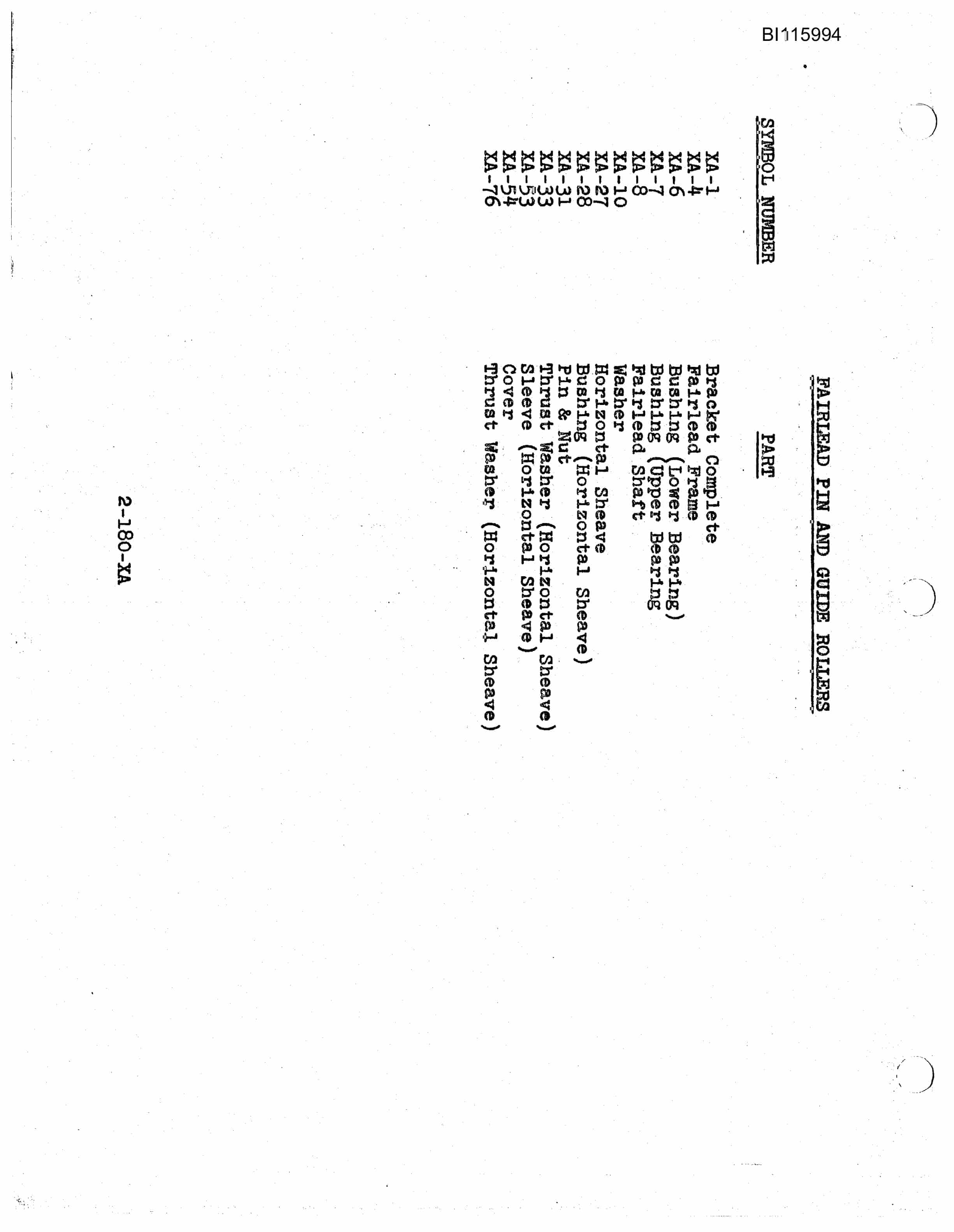 Bucyrus 180-W Technical Manual BI115994-5