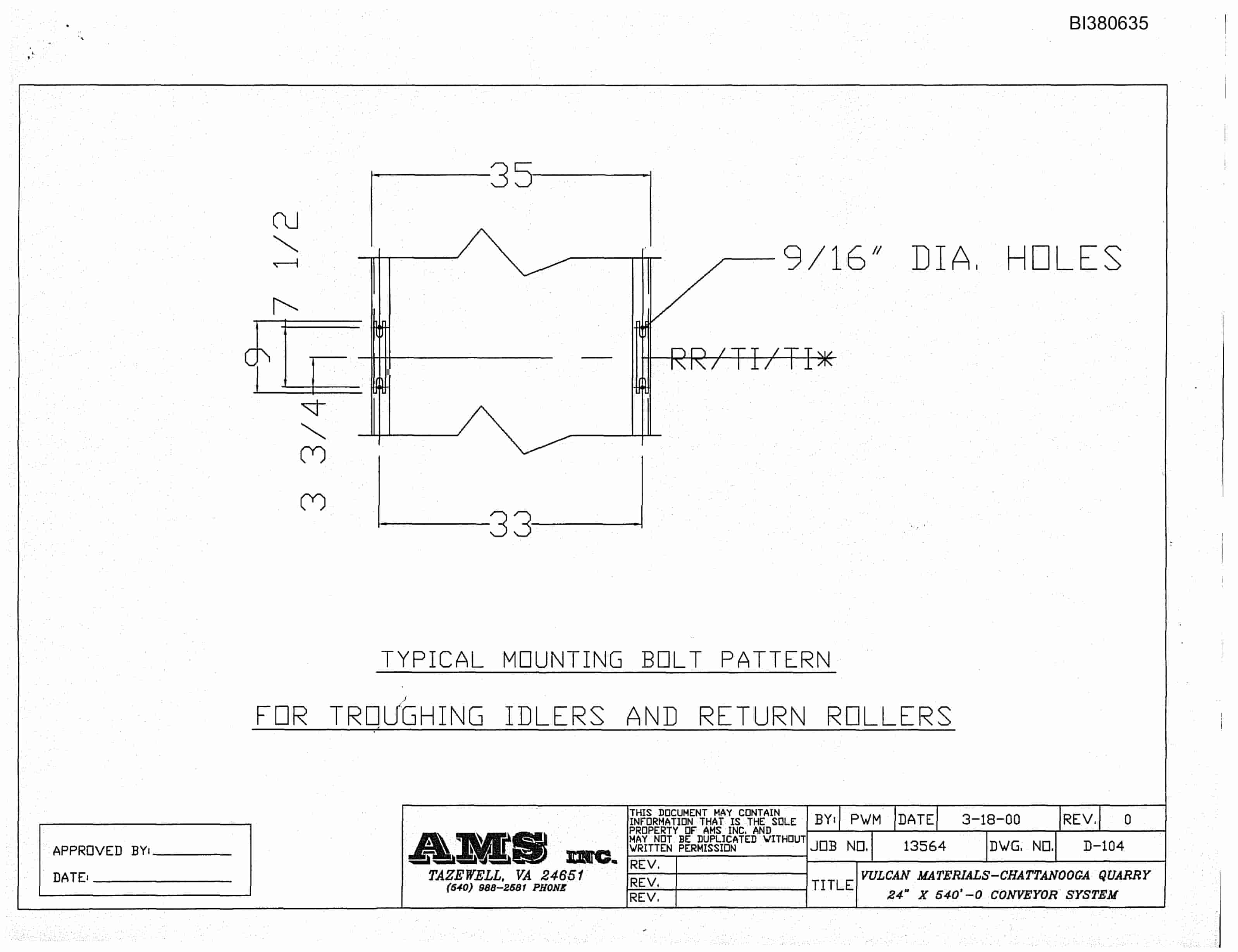 Bucyrus 24in Tunnel Conveyor System Parts Catalog BI380635-3