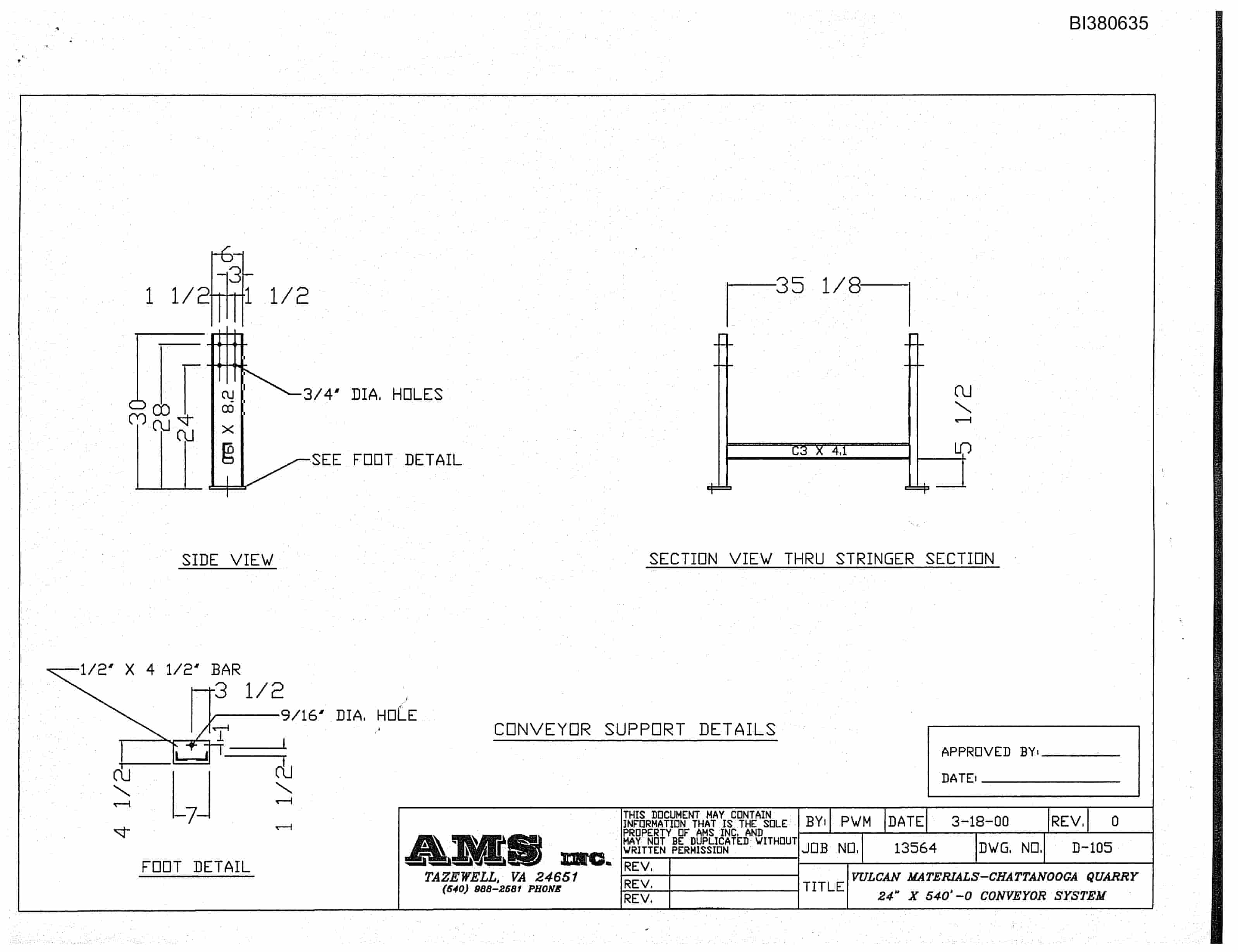 Bucyrus 24in Tunnel Conveyor System Parts Catalog BI380635-5