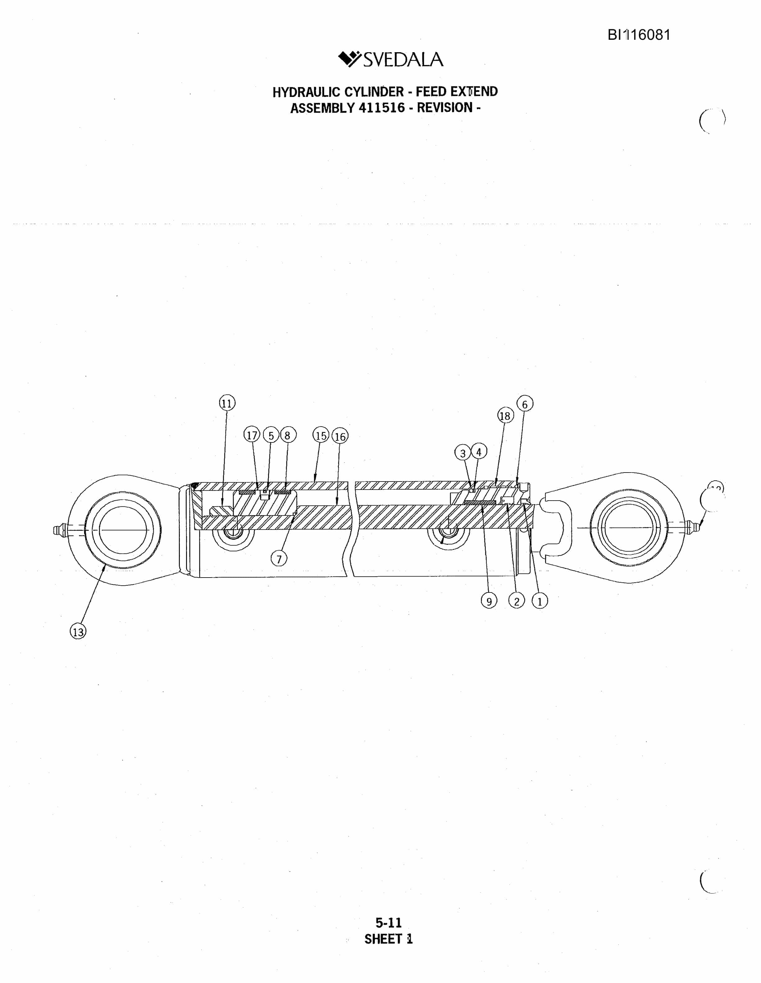 Bucyrus 250 Hydra-Trac Hydraulic Track Drill Parts Catalog BI116081-3