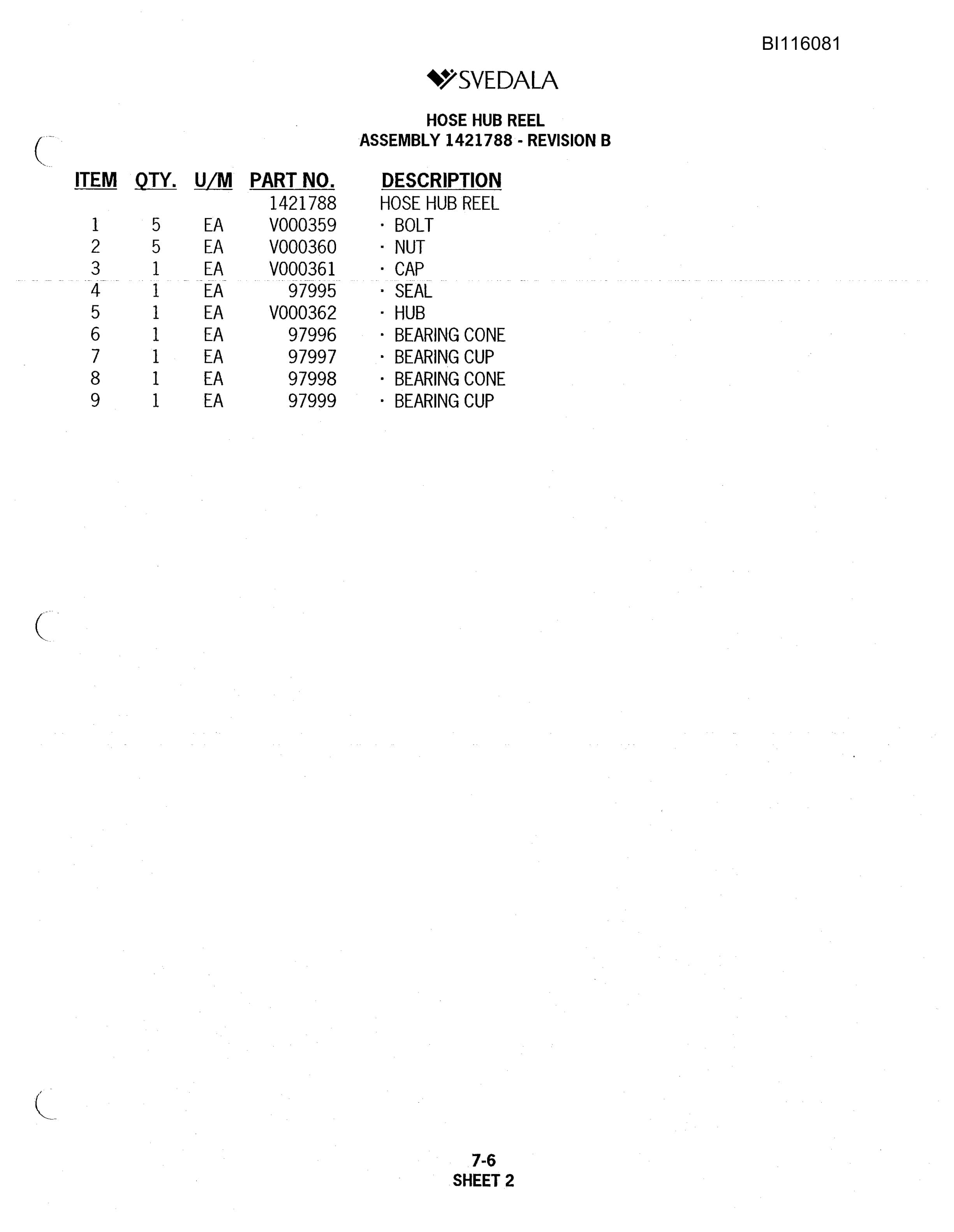 Bucyrus 250 Hydra-Trac Hydraulic Track Drill Parts Catalog BI116081-5