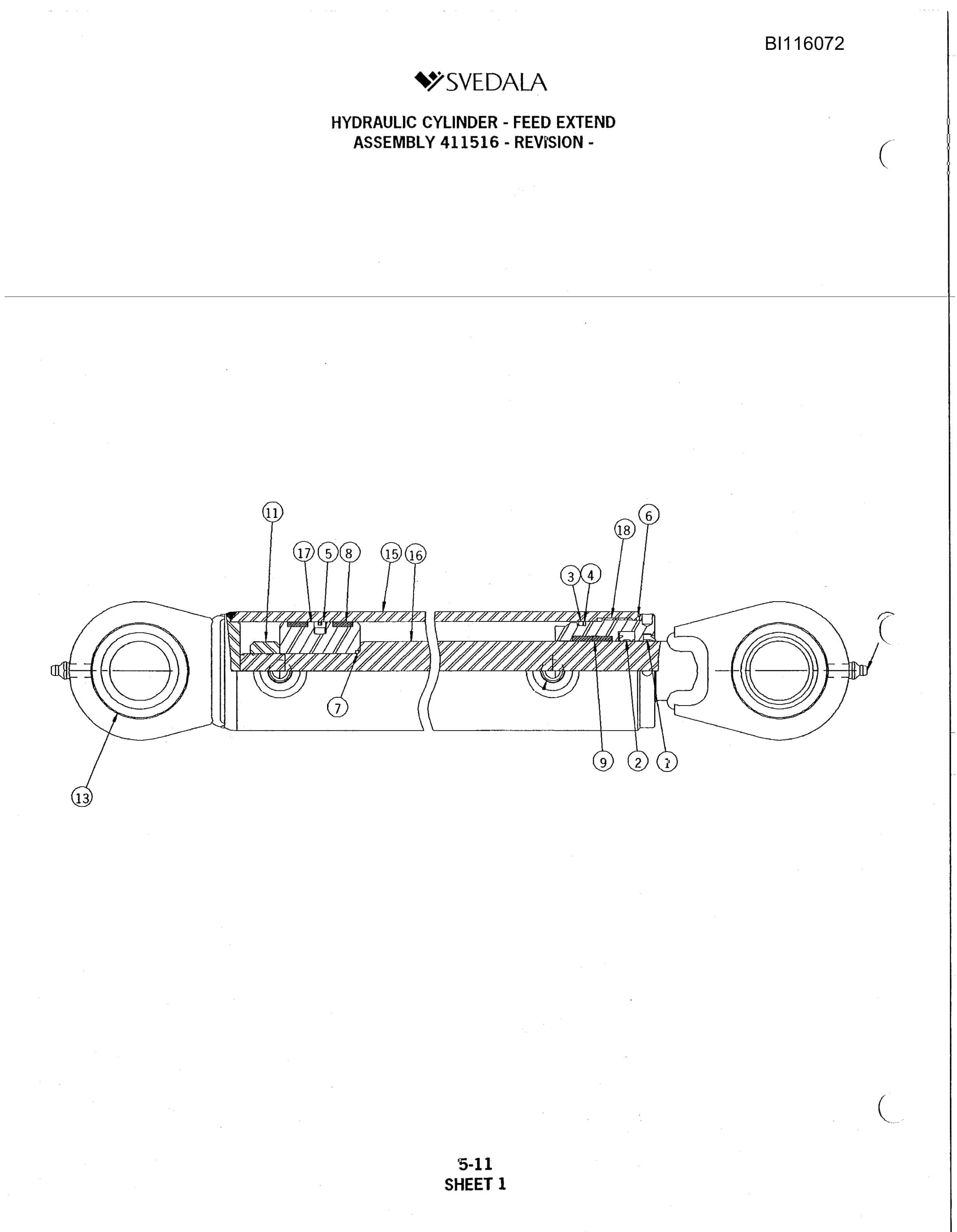Bucyrus 250 Hydra-Trac Parts Catalog BI116072-3