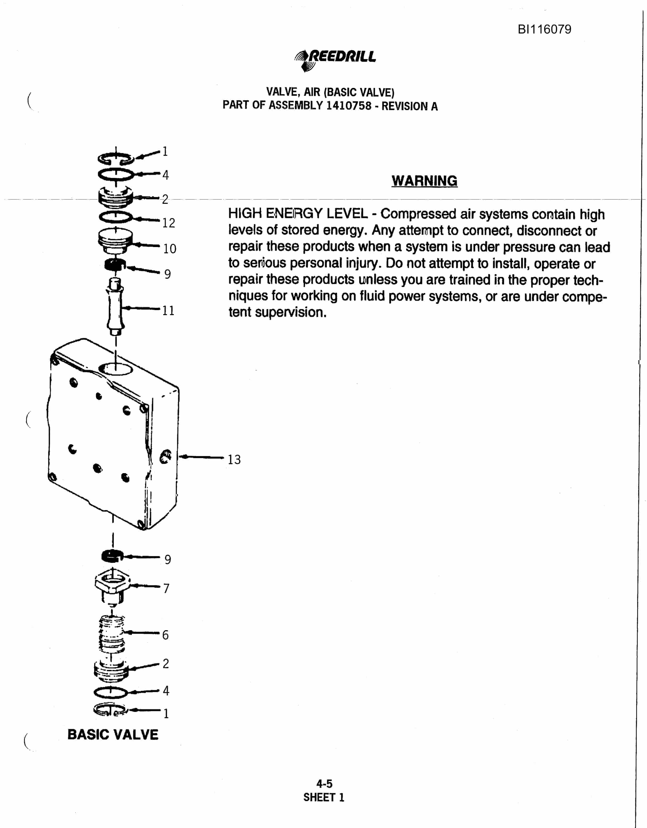 Bucyrus 250 Hydra-Trac Parts Catalog BI116079-3