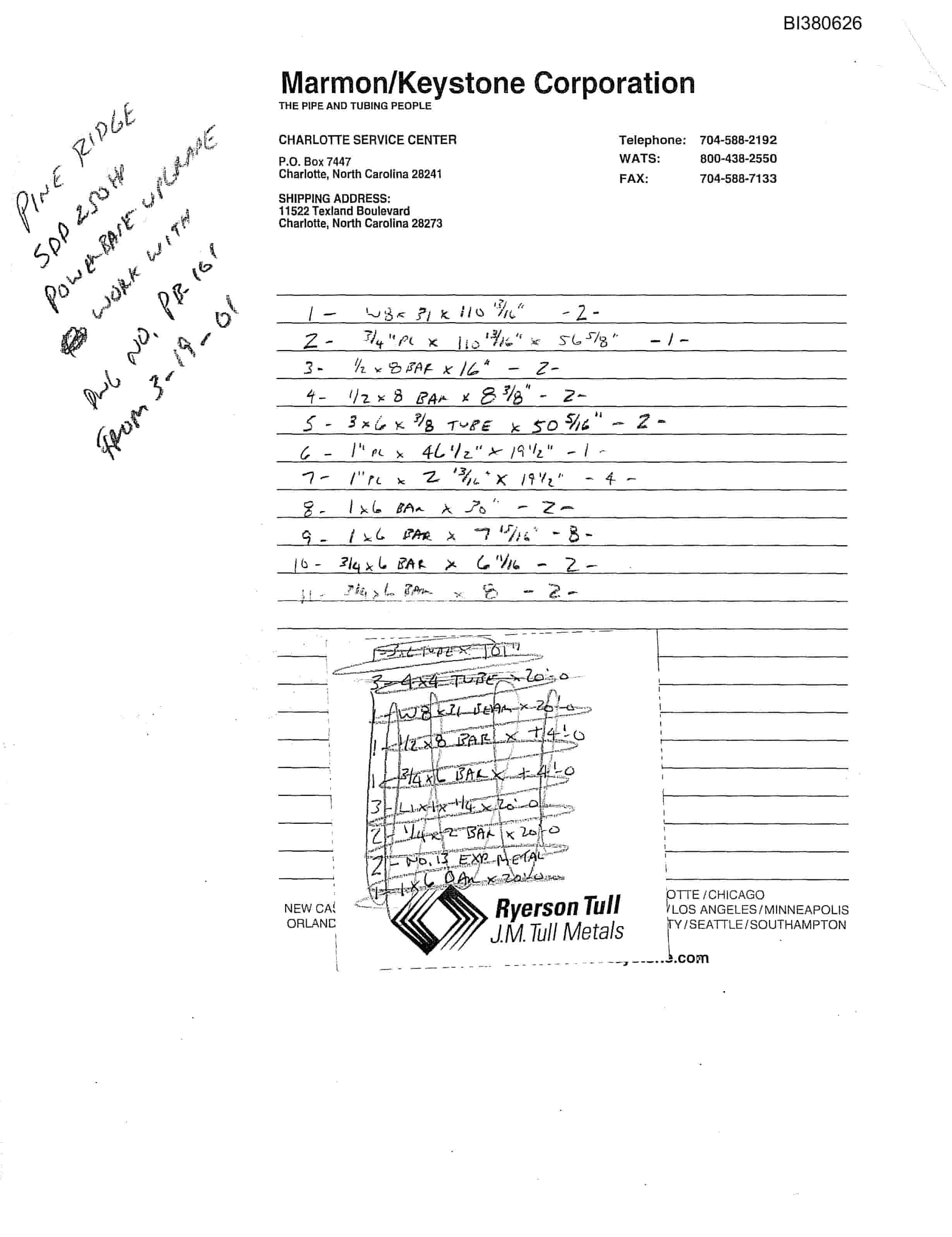 Bucyrus 250HP PWR Base Parts Catalog BI380626-2