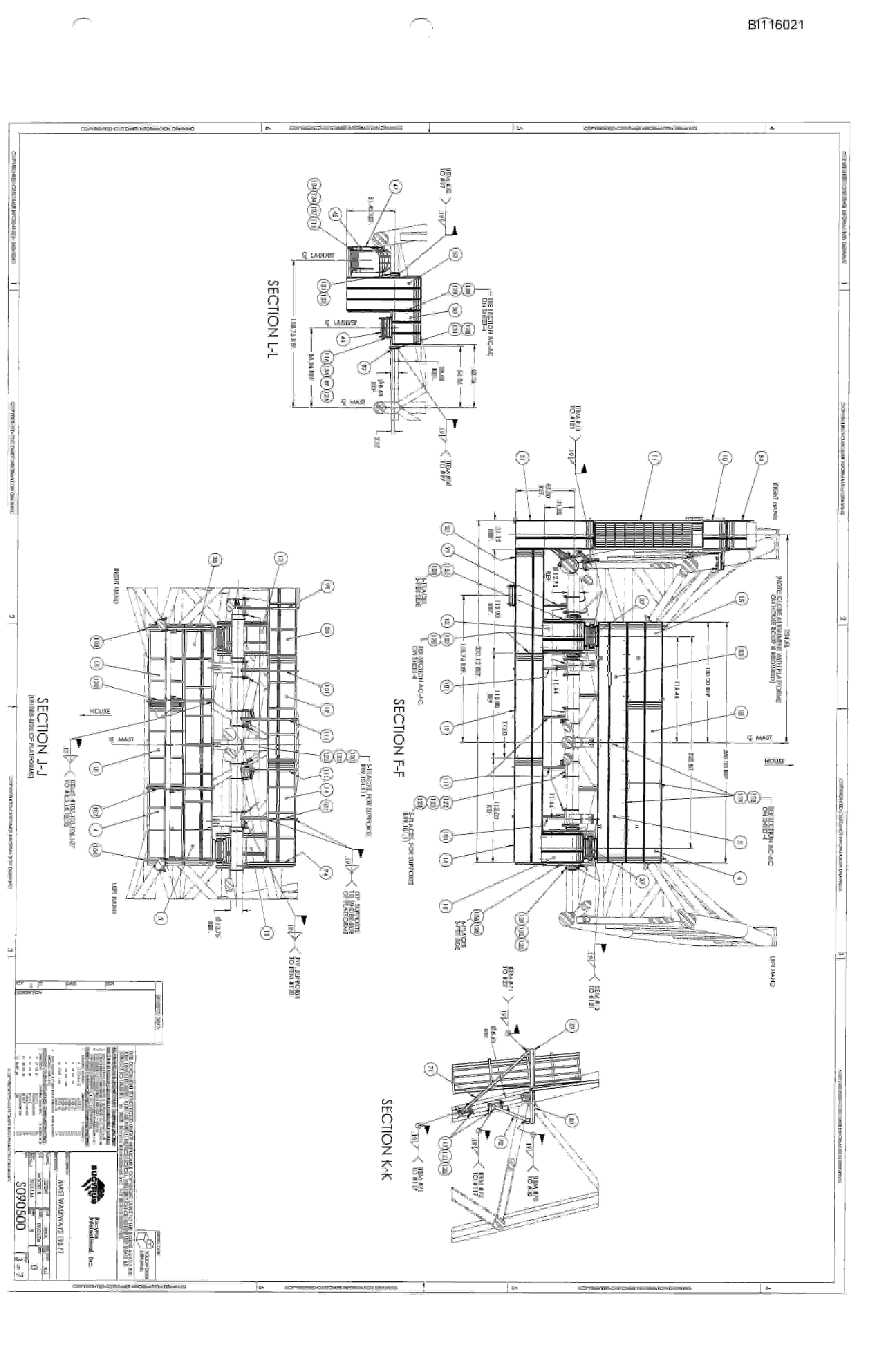 Bucyrus 2570-W Dragline Technical Manual BI116021-3