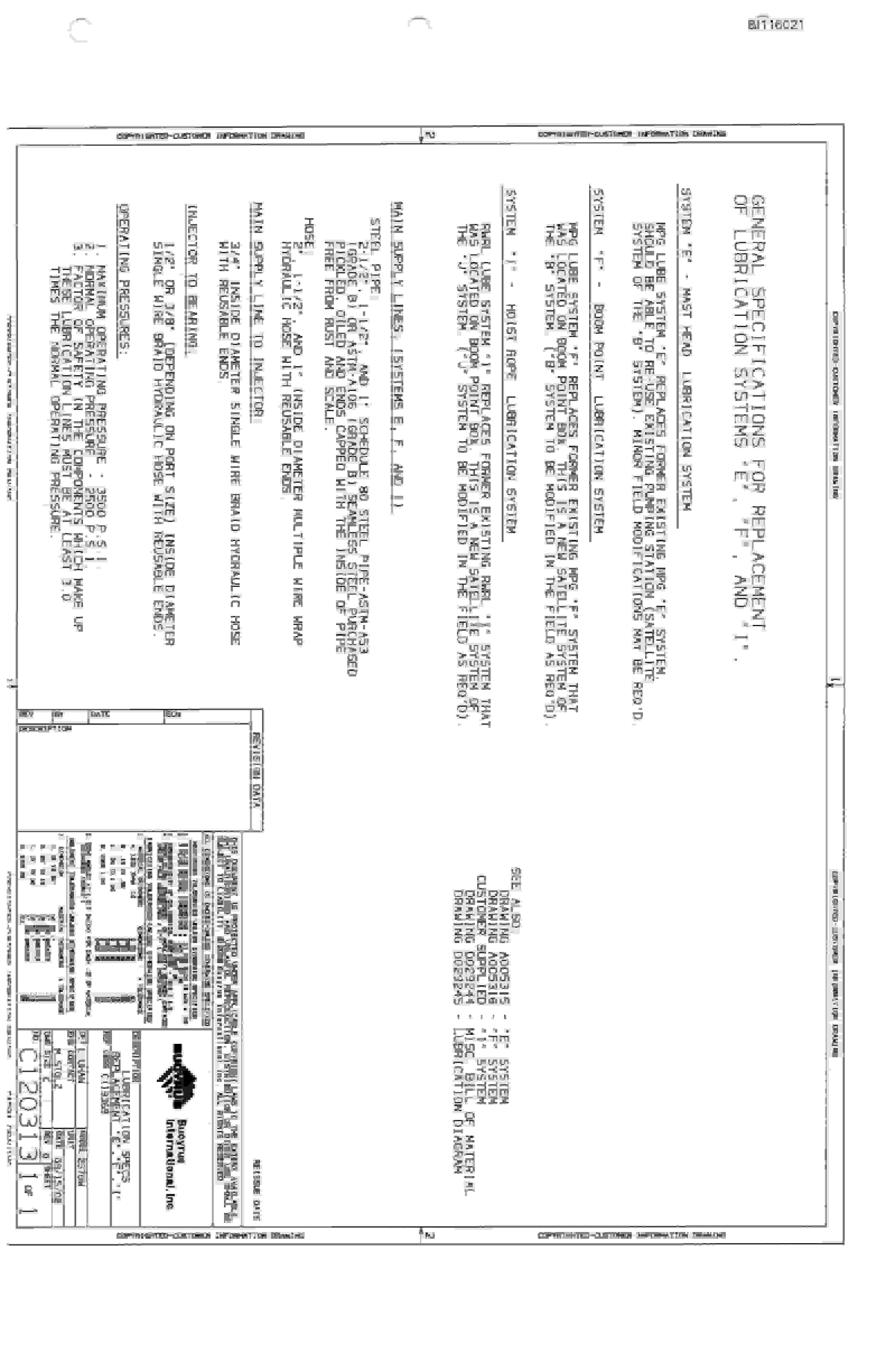Bucyrus 2570-W Dragline Technical Manual BI116021-4