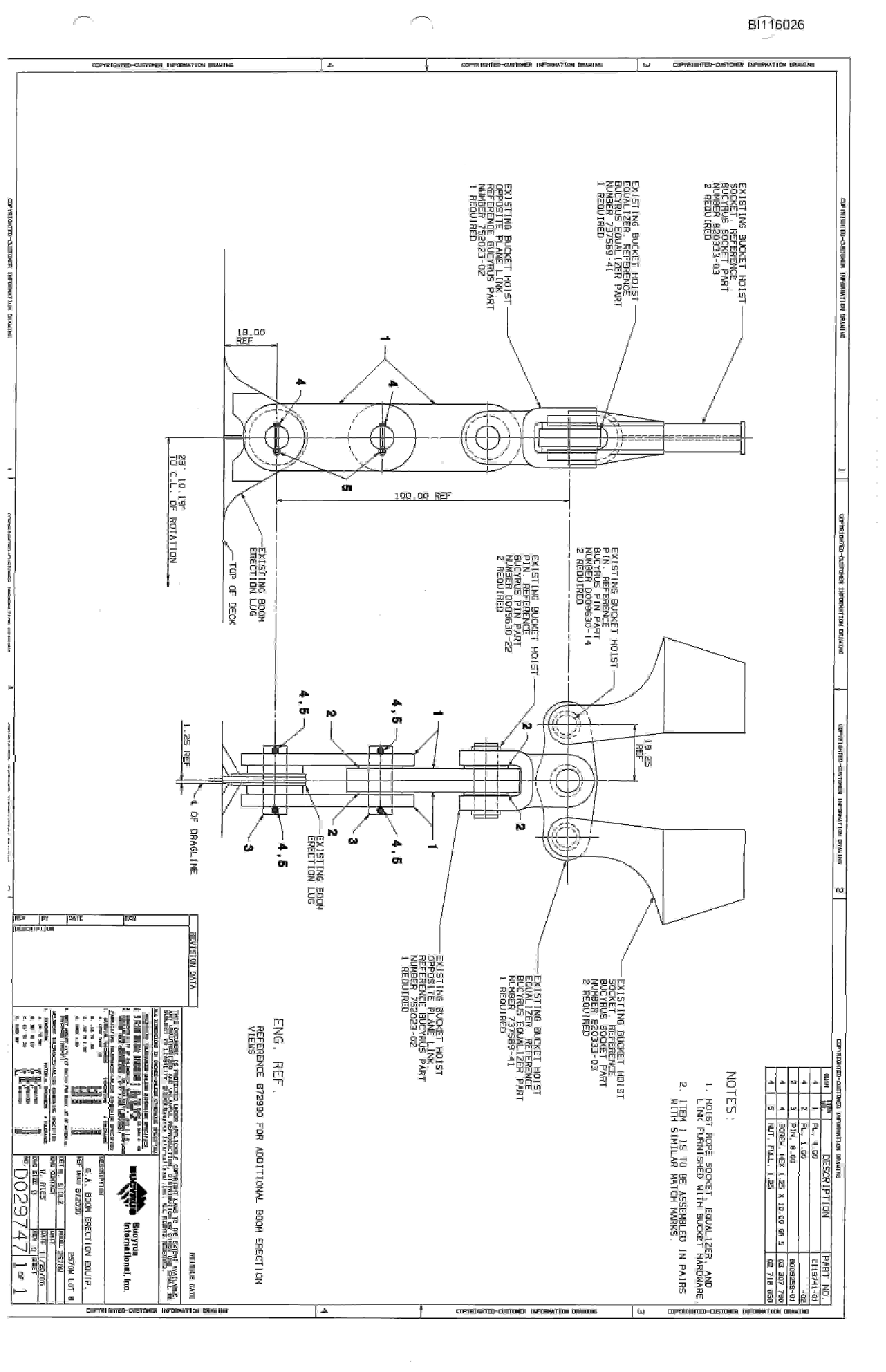 Bucyrus 2570-W Dragline Technical Manual BI116026-4