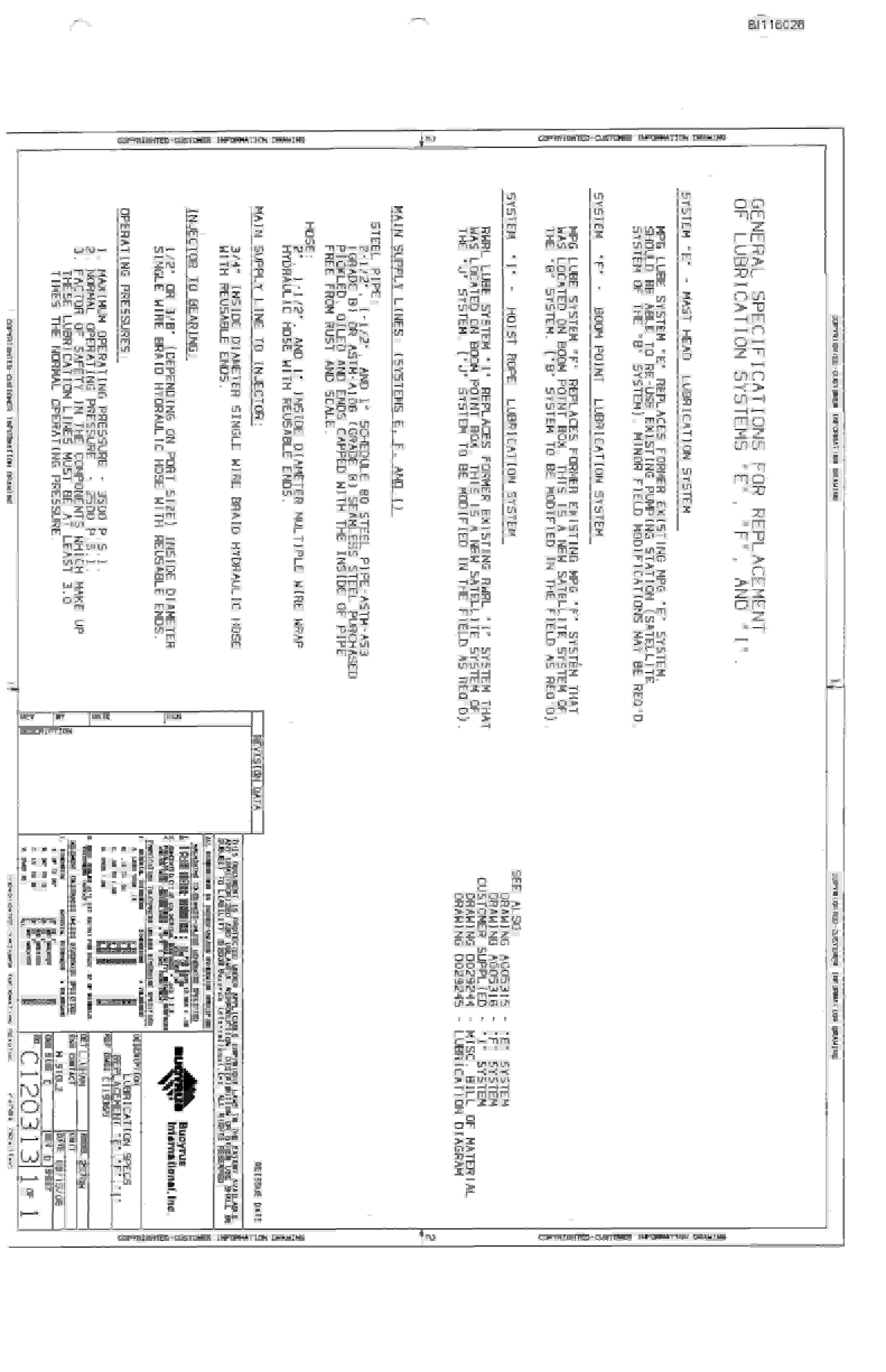 Bucyrus 2570-W Dragline Technical Manual BI116026-5